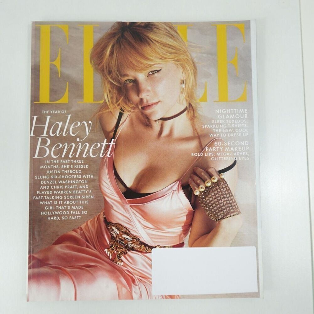 ELLE Magazine Haley Bennett December 2016 Women In Art Fashion Beauty