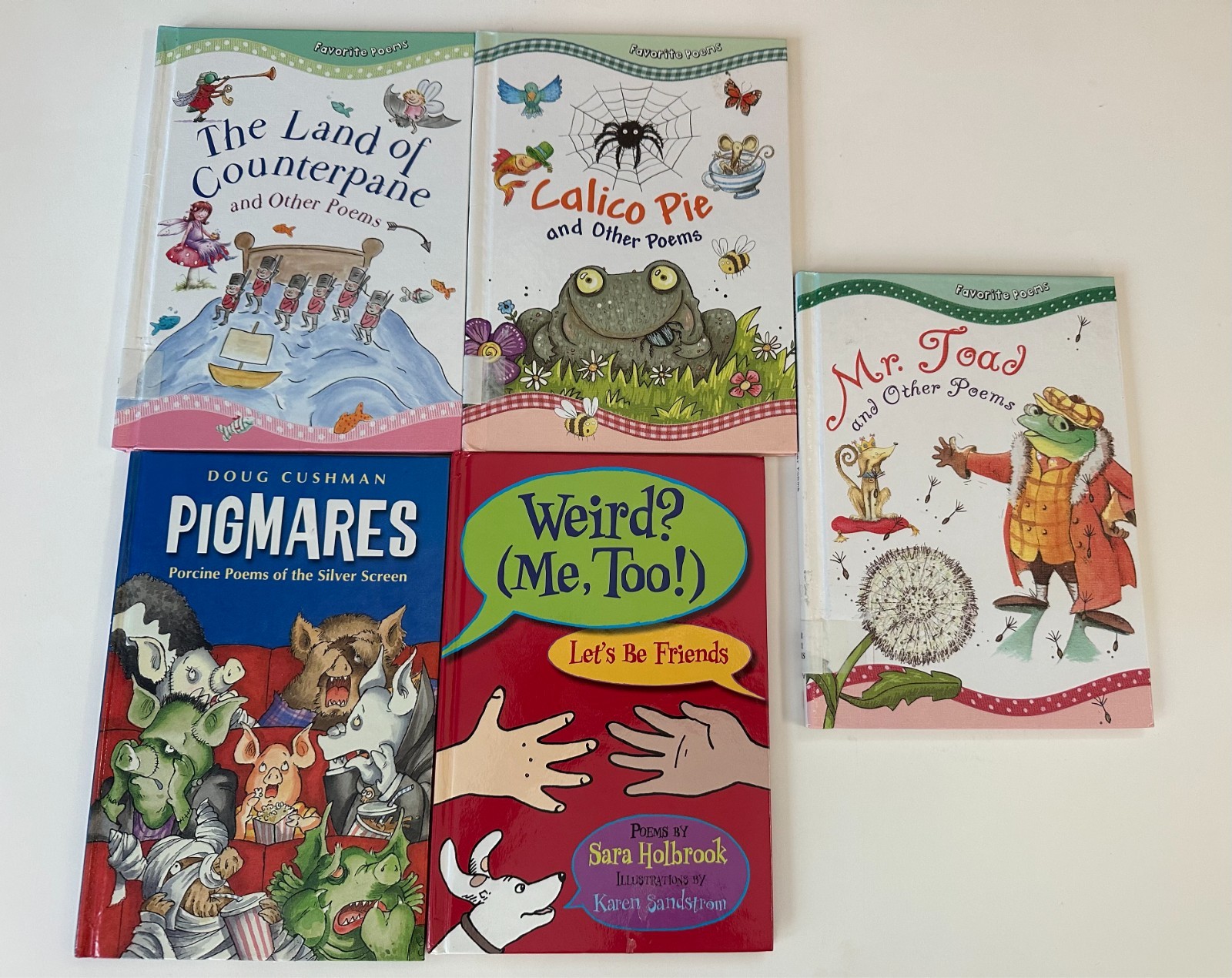 Lot Of 5 Children’s Poetry Hardcover