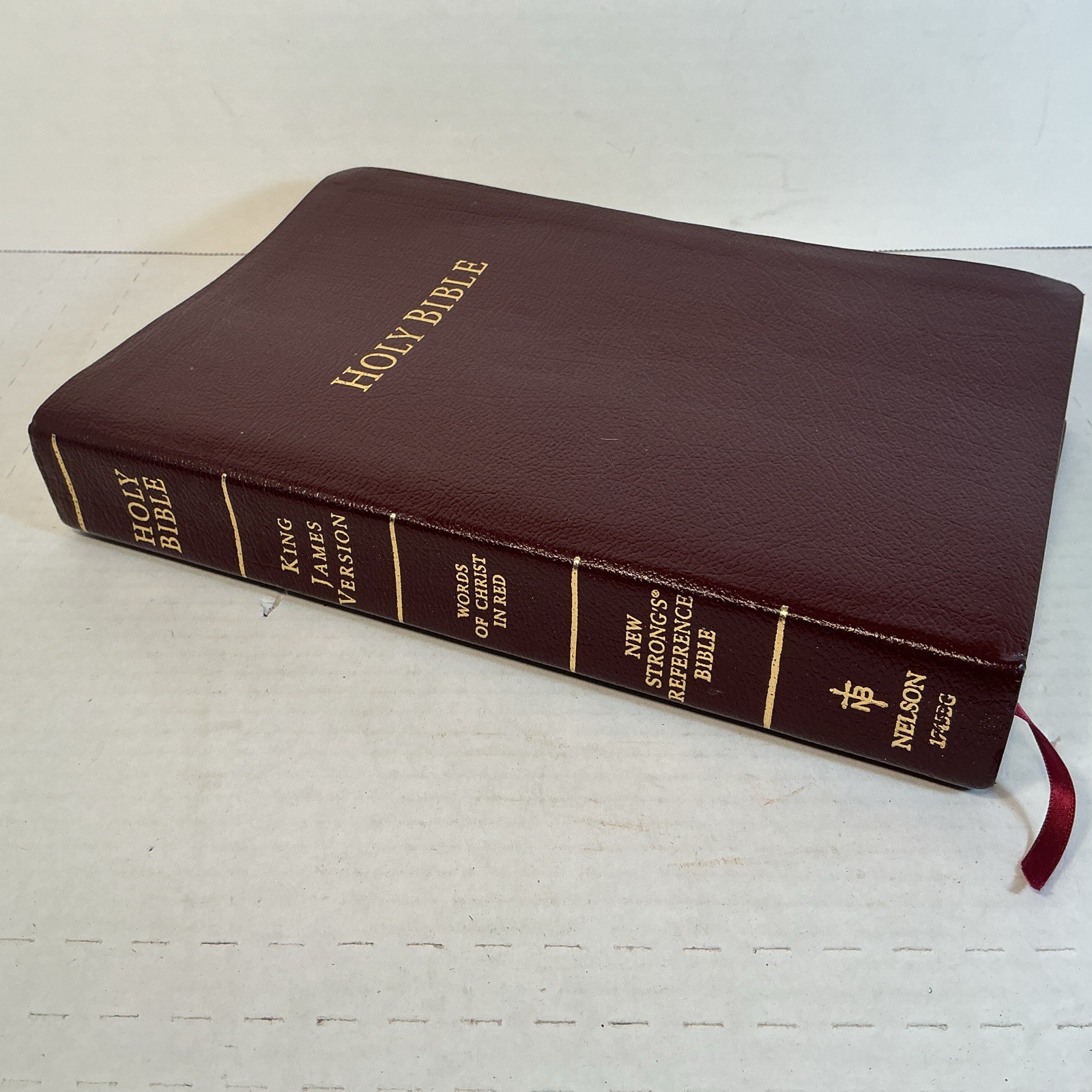 New Strong’s Reference Bible King James Version KJV BONDED LEATHER Nelson 1745EG