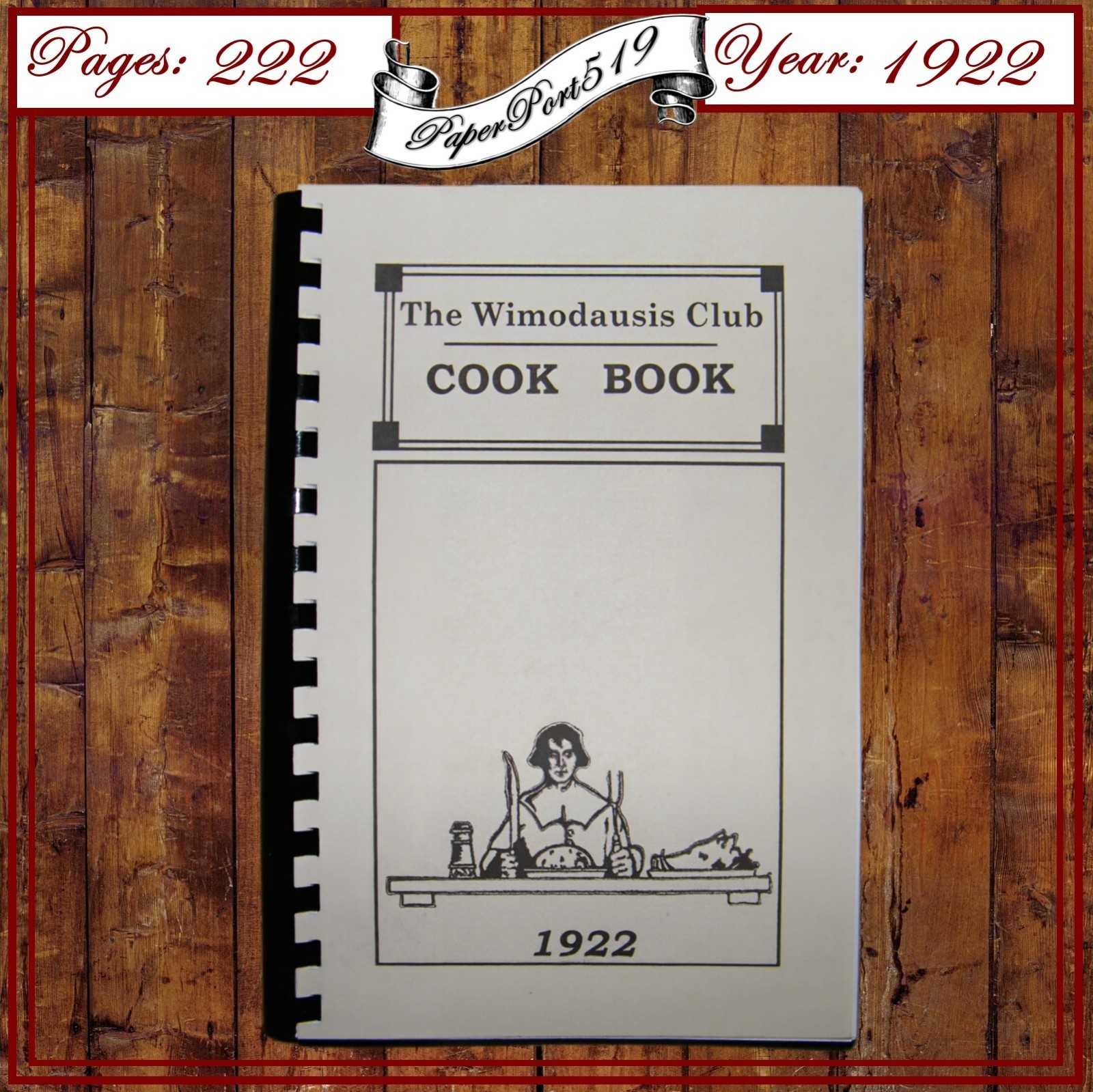 1922 The Wimodausis Club Vintage Cook Book 222 Pages