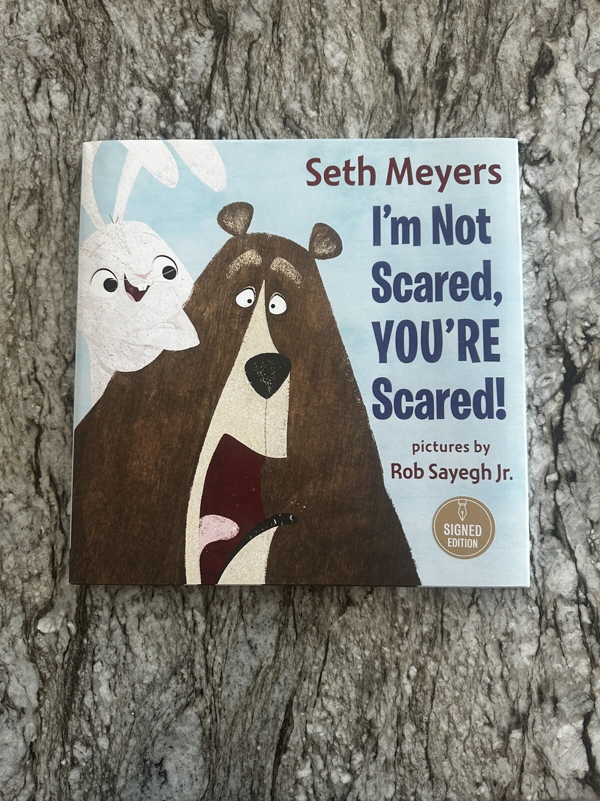 AUTOGRAPHED/SIGNED Book I’m Not Scared, Your Scared! Seth Meyers HC NEW SNL