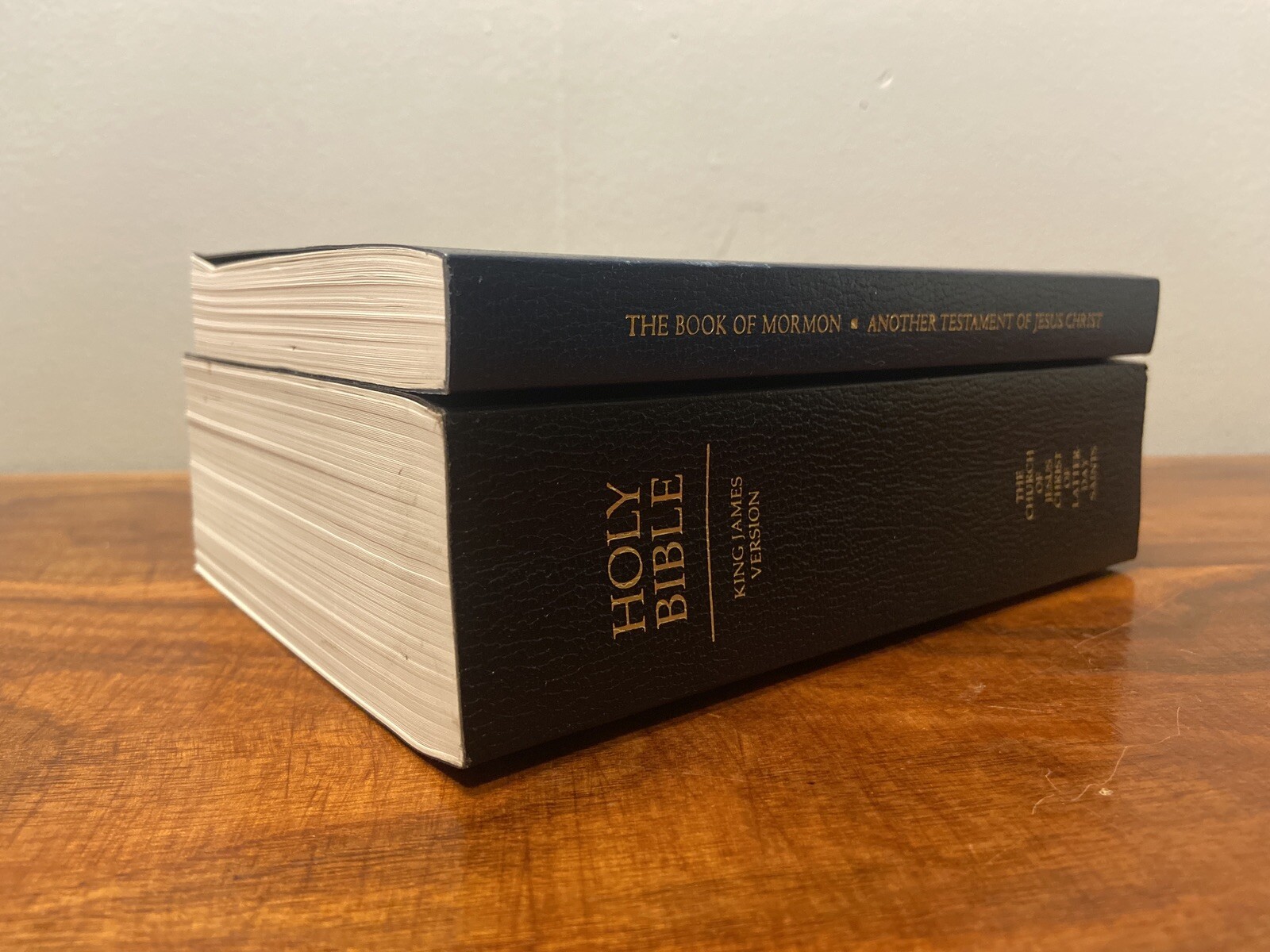 SOFTCOVER LEATHER Scripture Set Holy Bible Book of Mormon LDS Triple Combo Quad