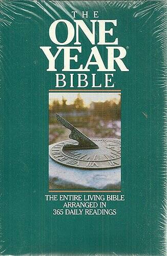 One Year Bible: The Living Bible – Paperback By Tyndale House Publishers – GOOD