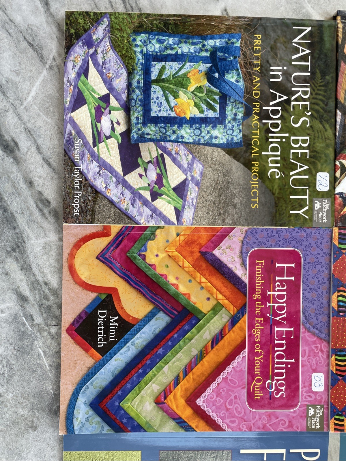 6 Quilting Books SC HC Martingale & Company Unique Colorful Projects Punchneedle