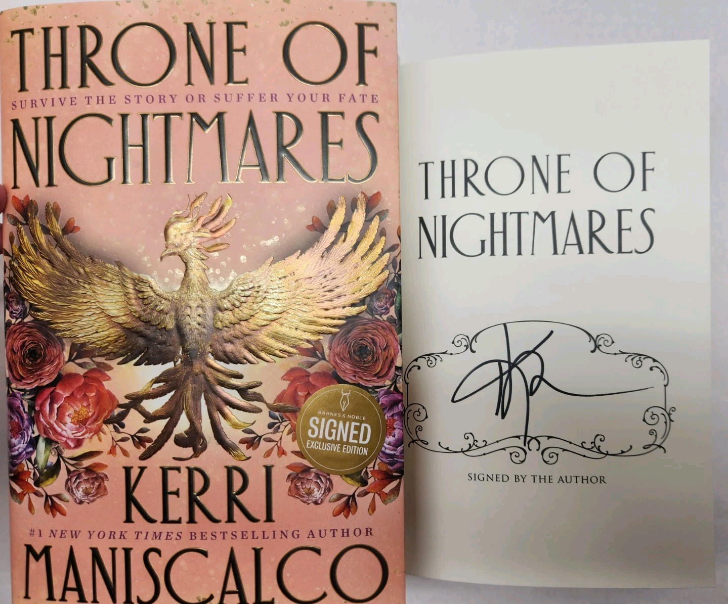 Throne of Nightmares by Kerri Maniscalco SIGNED 1st/1st HC DJ 2026 Fantasy