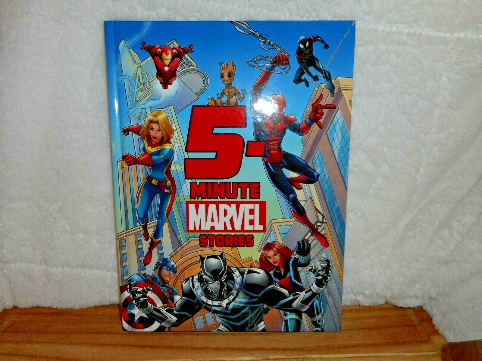 5 MINUTE MARVEL STORIES KIDS HARCOVER STORYBOOK BOOK 188 PAGES NEW