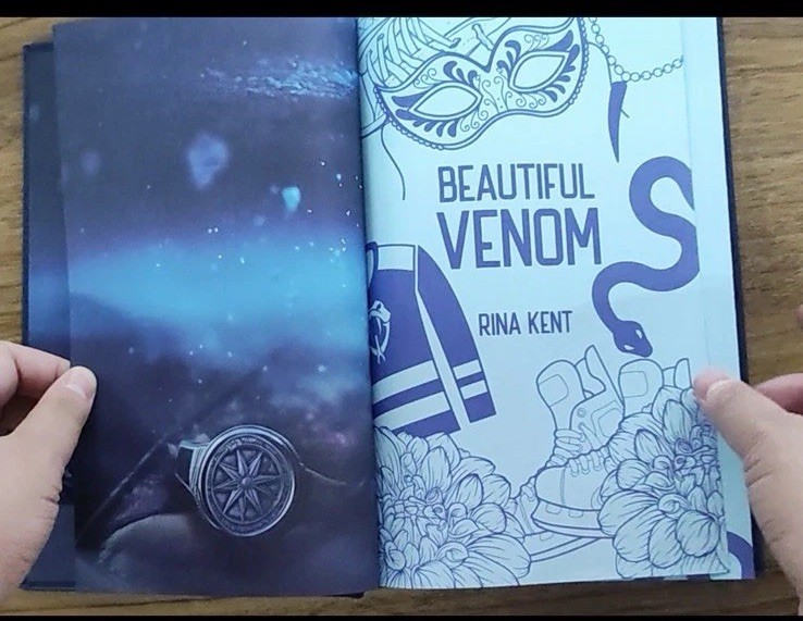 Beautiful Venom By Rina Kent Baddies Book Box Vipers Series Hockey Romance SE