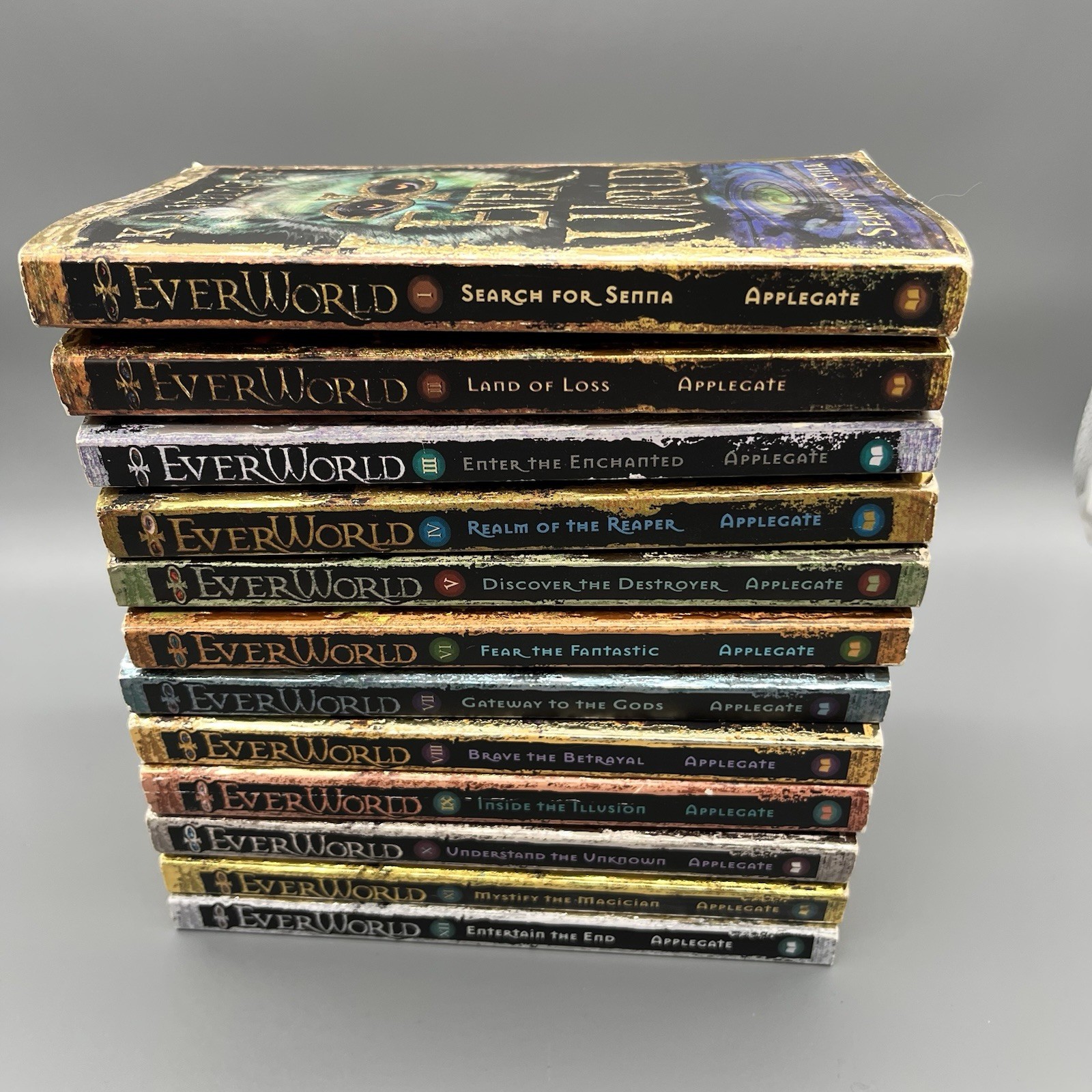 Complete Set Series – Lot of 12 Everworld Books by K.A. Applegate YA