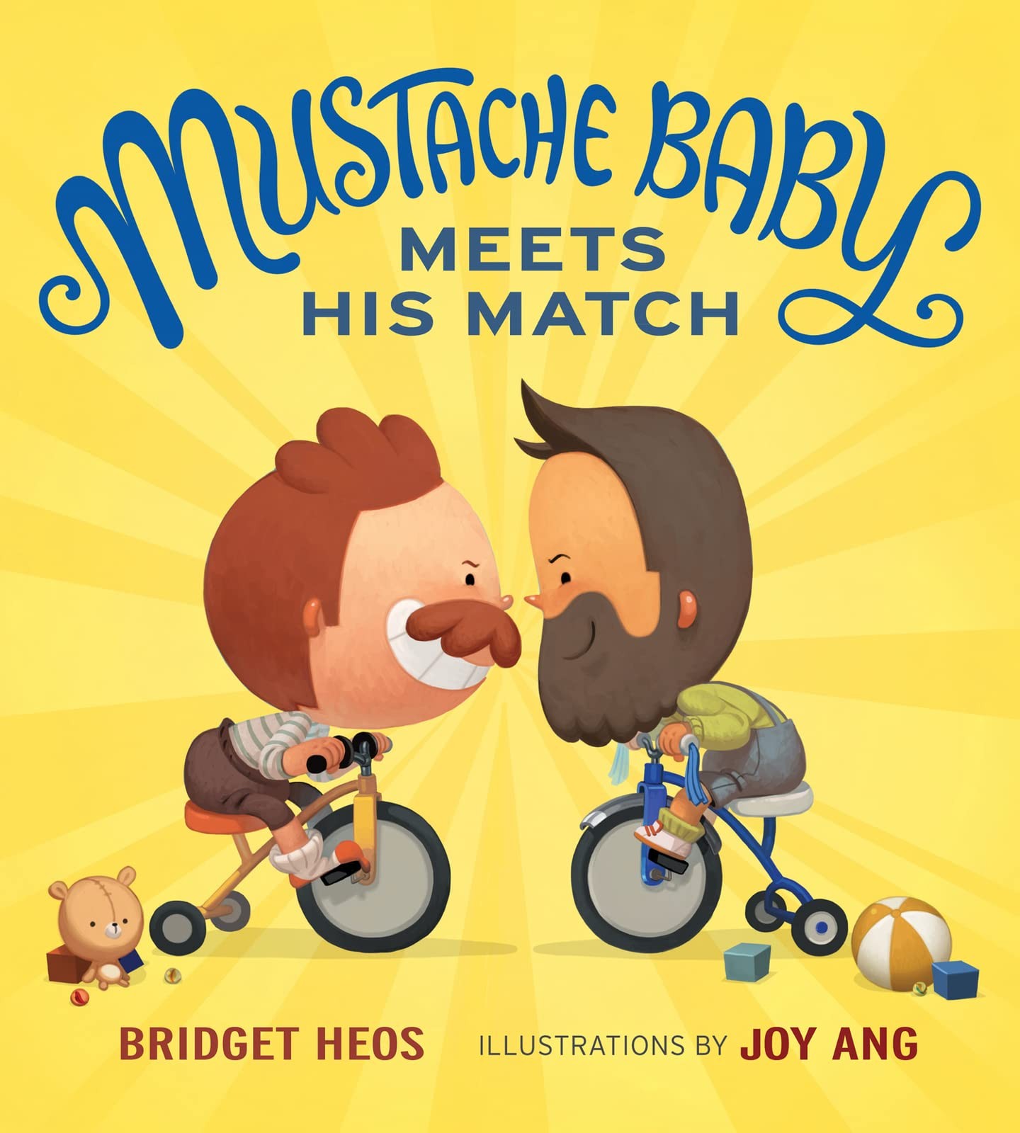 Mustache Baby Meets His Match – hardcover Heos, Bridget|Ang, Joy