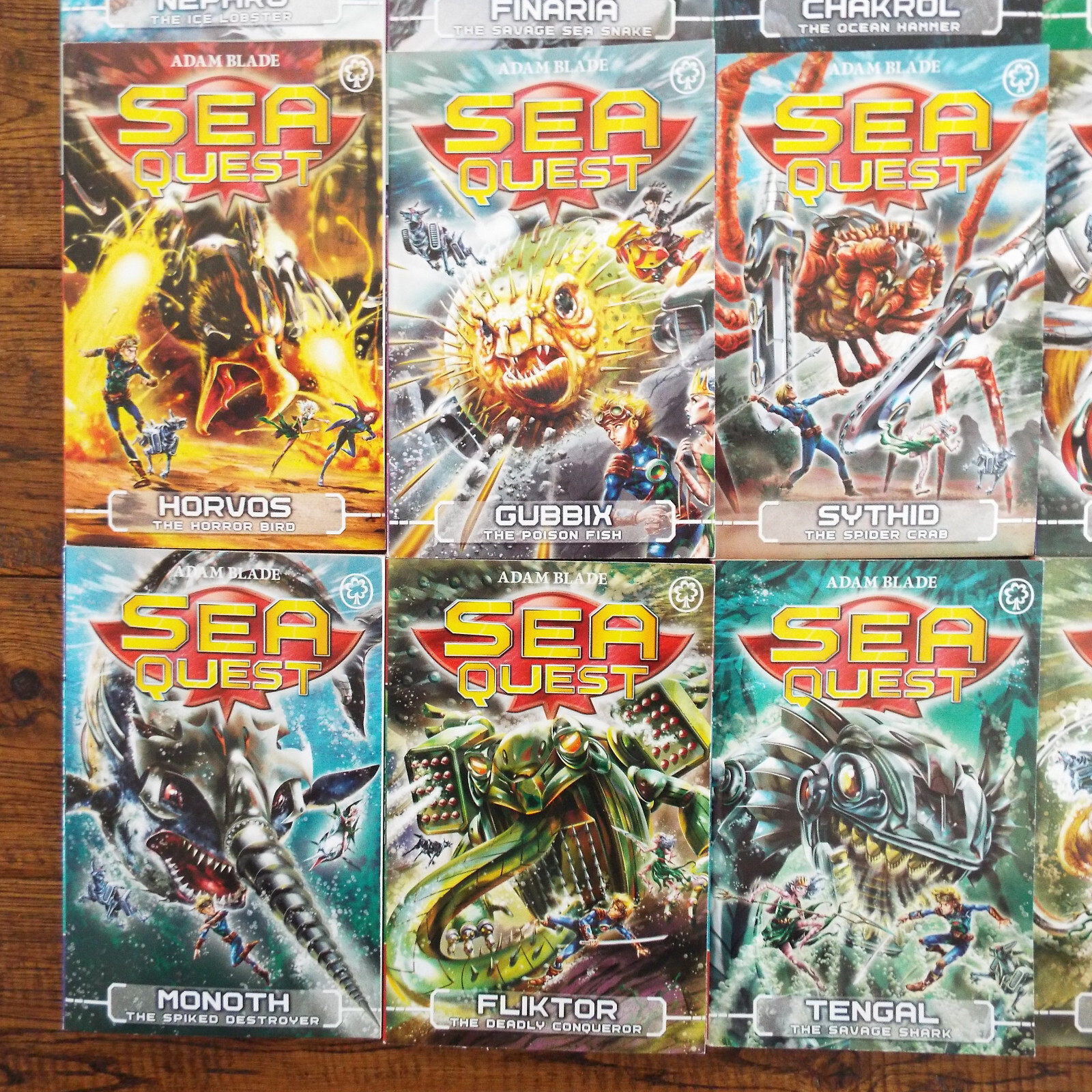 Lot 20 Sea Quest Series Vintage Books by Adam Blade #5-24