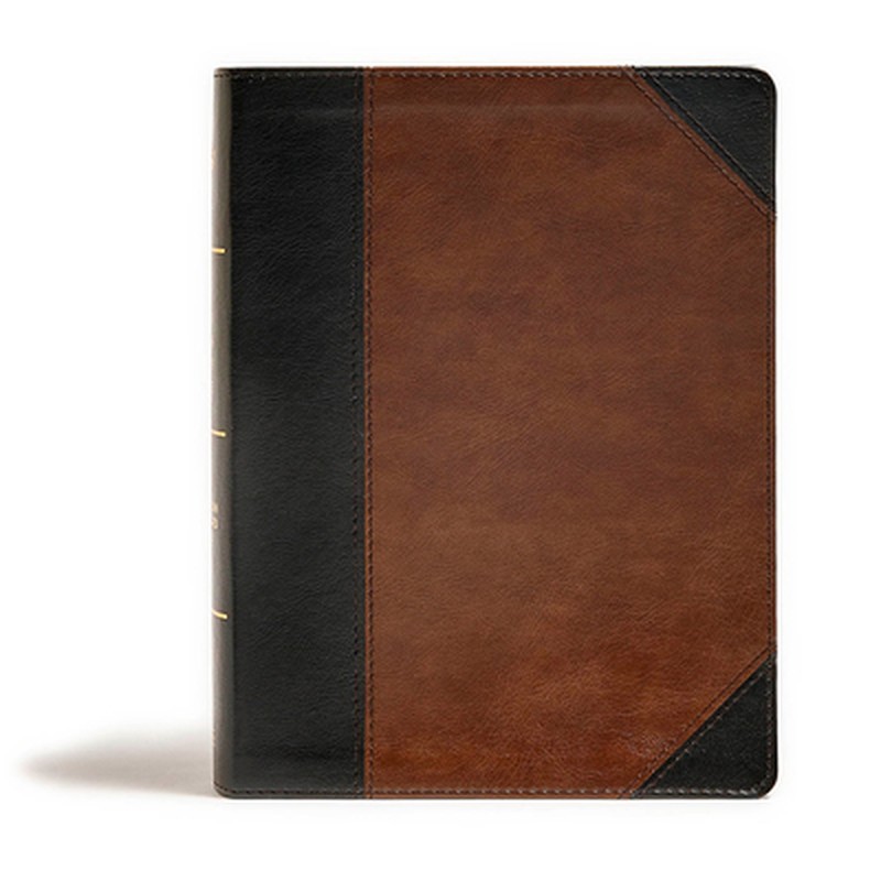 CSB Tony Evans Study Bible, Black/Brown Leathertouch: Study Notes and Commentary