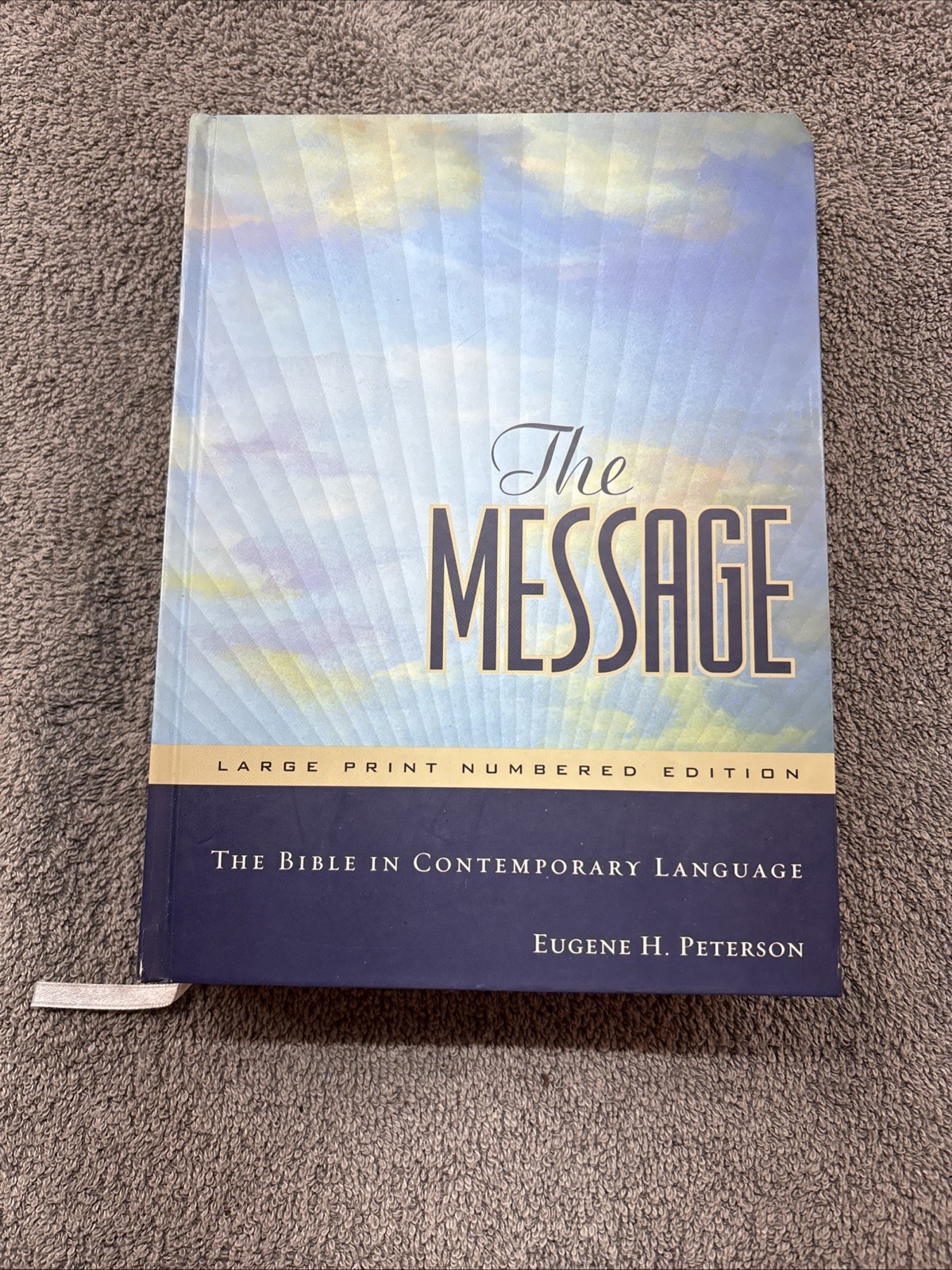 The Message Bible In Contemporary Language Hardcover Large Print