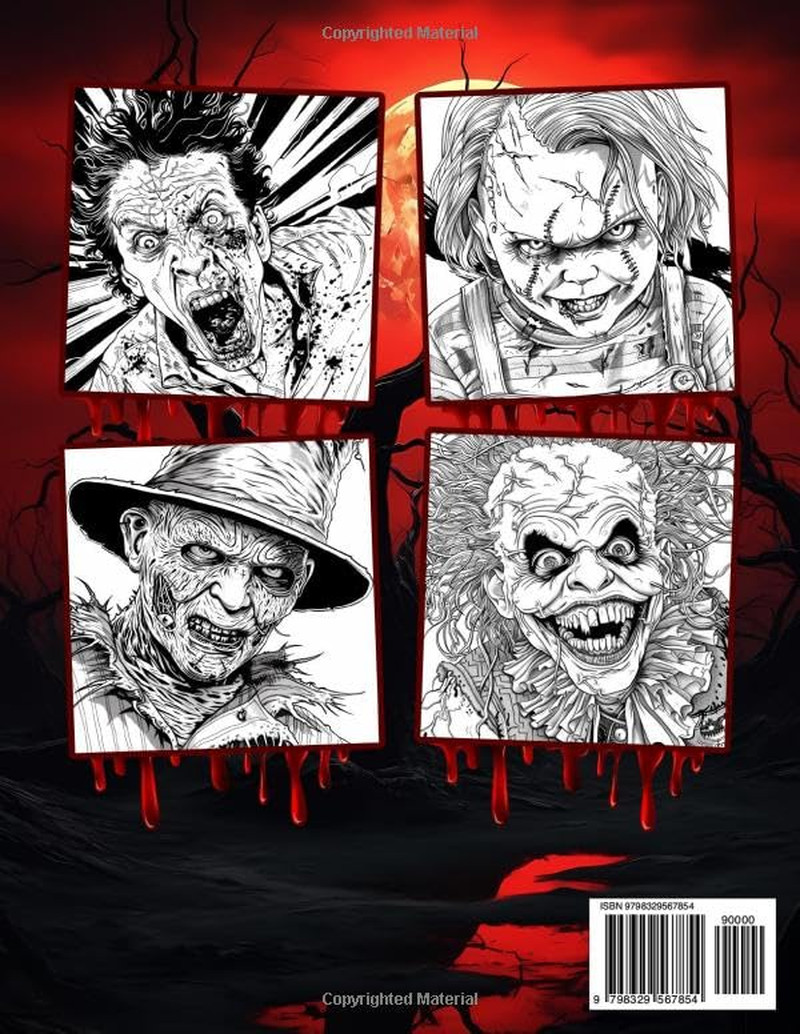 The Ultimate Horror Coloring Book for Adults: Your Favorite Scary Creatures from