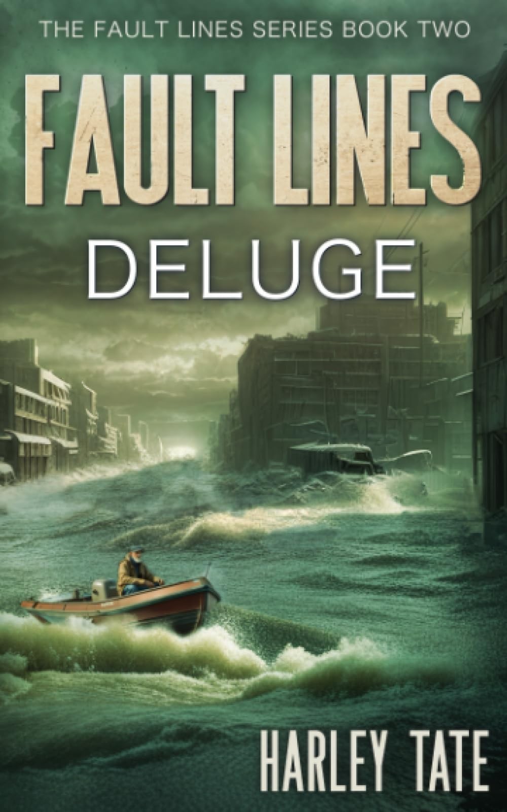Deluge: A Post-Apocalyptic Disaster Thriller (Fault Lines) – paperback Tate,…