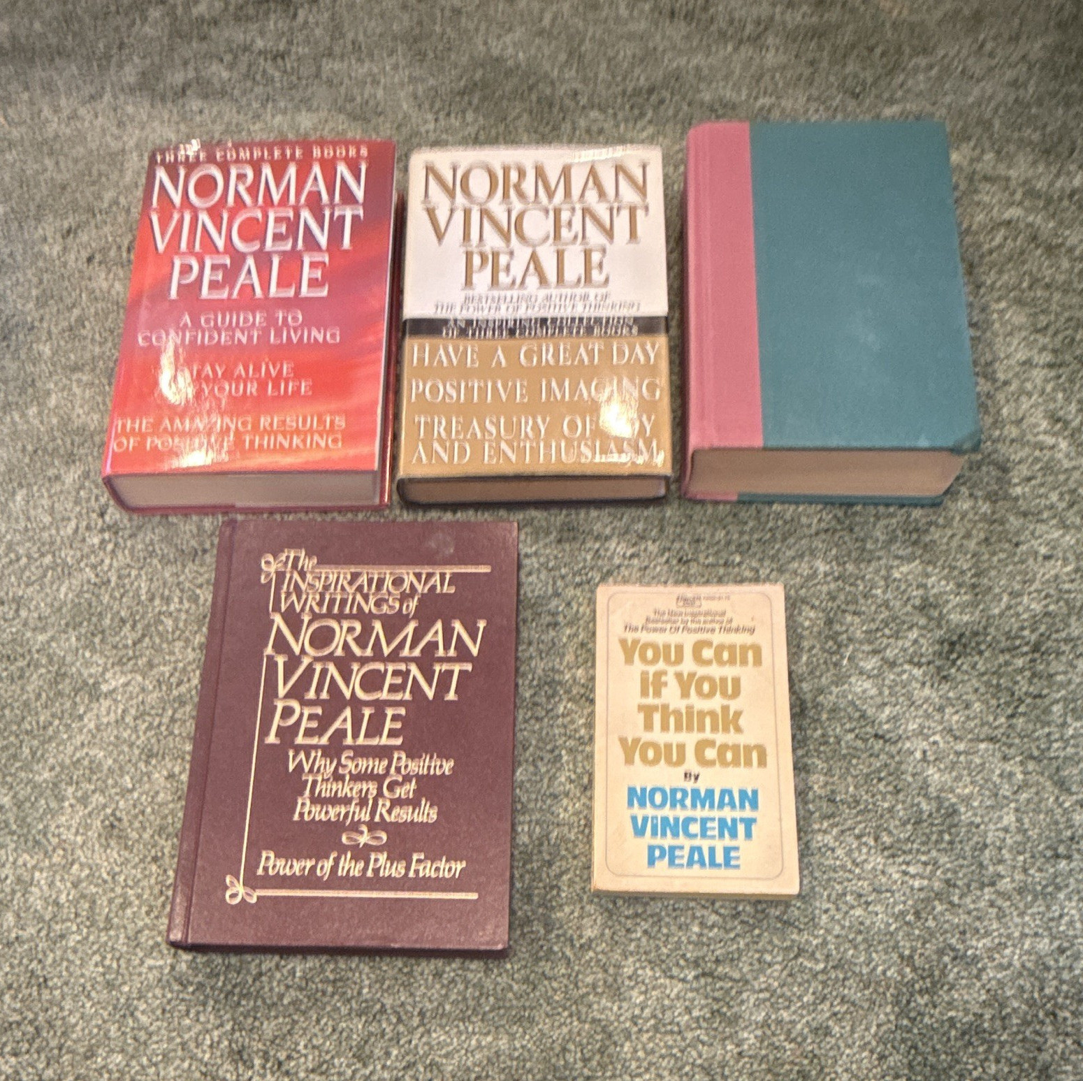 Norman Vincent Peale HC SC 12 Book Lot All in One Place Excellent Reads