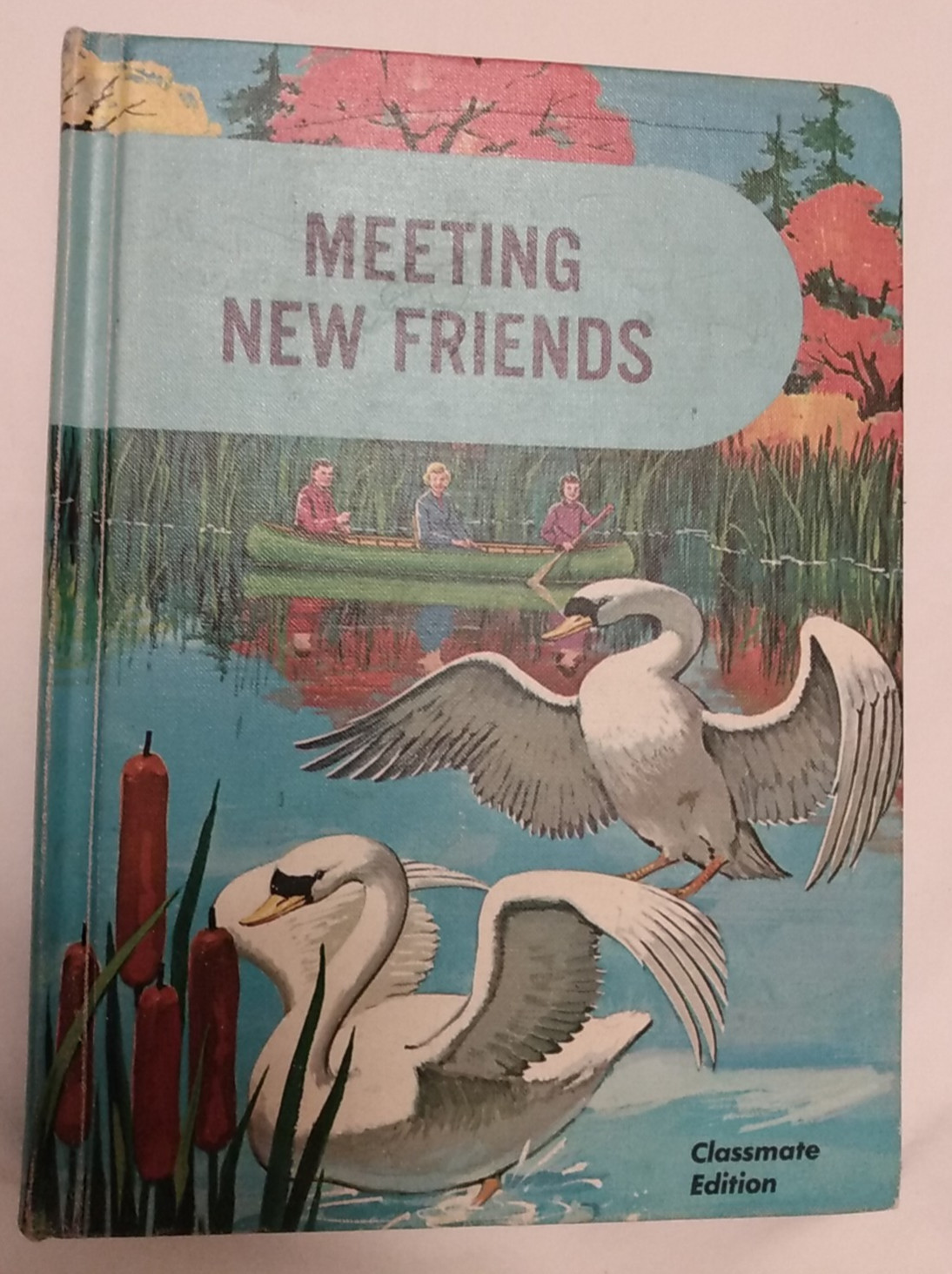 Book Vintage Children Meeting New Friends Classmate Edition Basic Reading Lyons