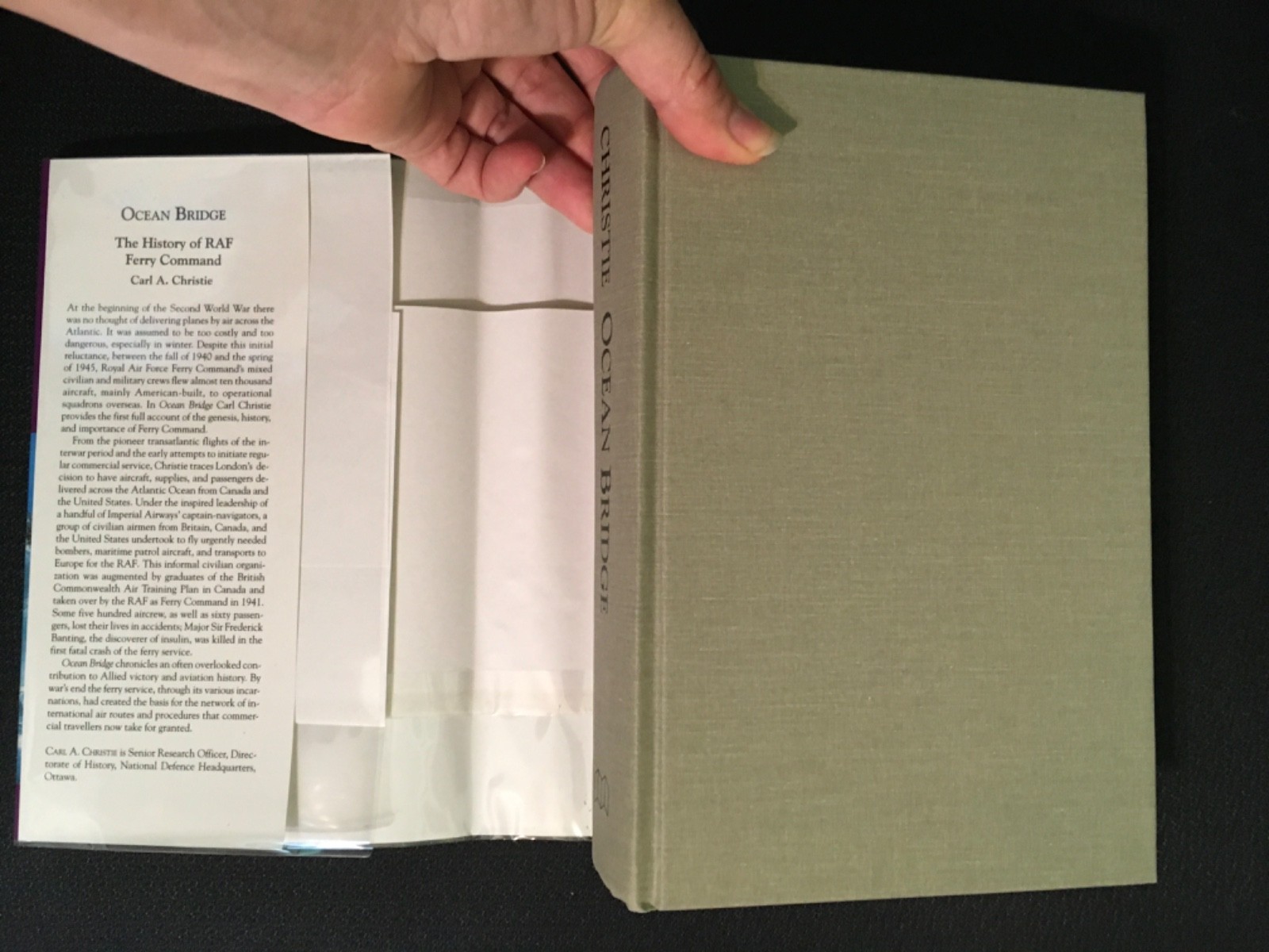 OCEAN BRIDGE The History of RAF Ferry Command by Carl Christie WWII Aviation HC
