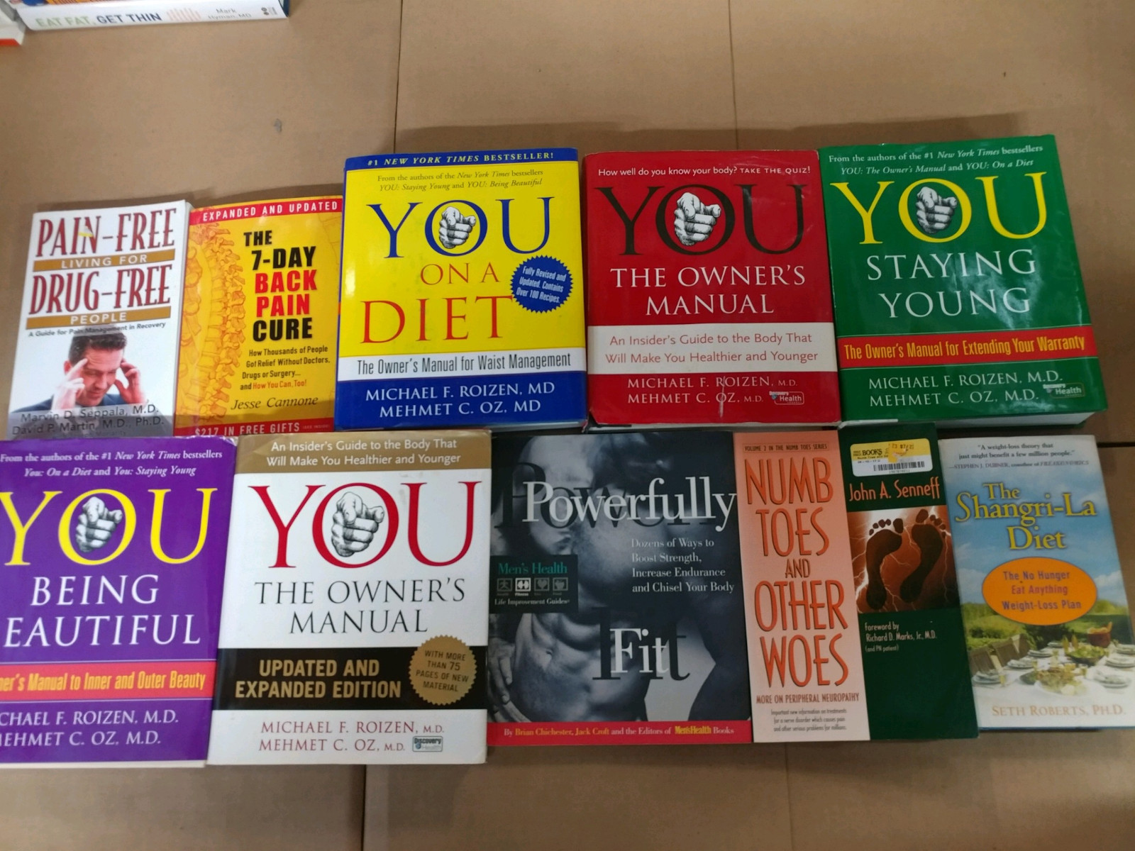 Lot of 10 Diet Fitness Exercise Weight Loss Alternative Health Books *RANDOM*MIX