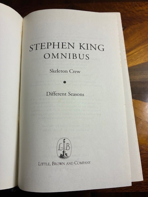 Stephen King Omnibus Skeleton Crew & Different Seasons Hardcover Book