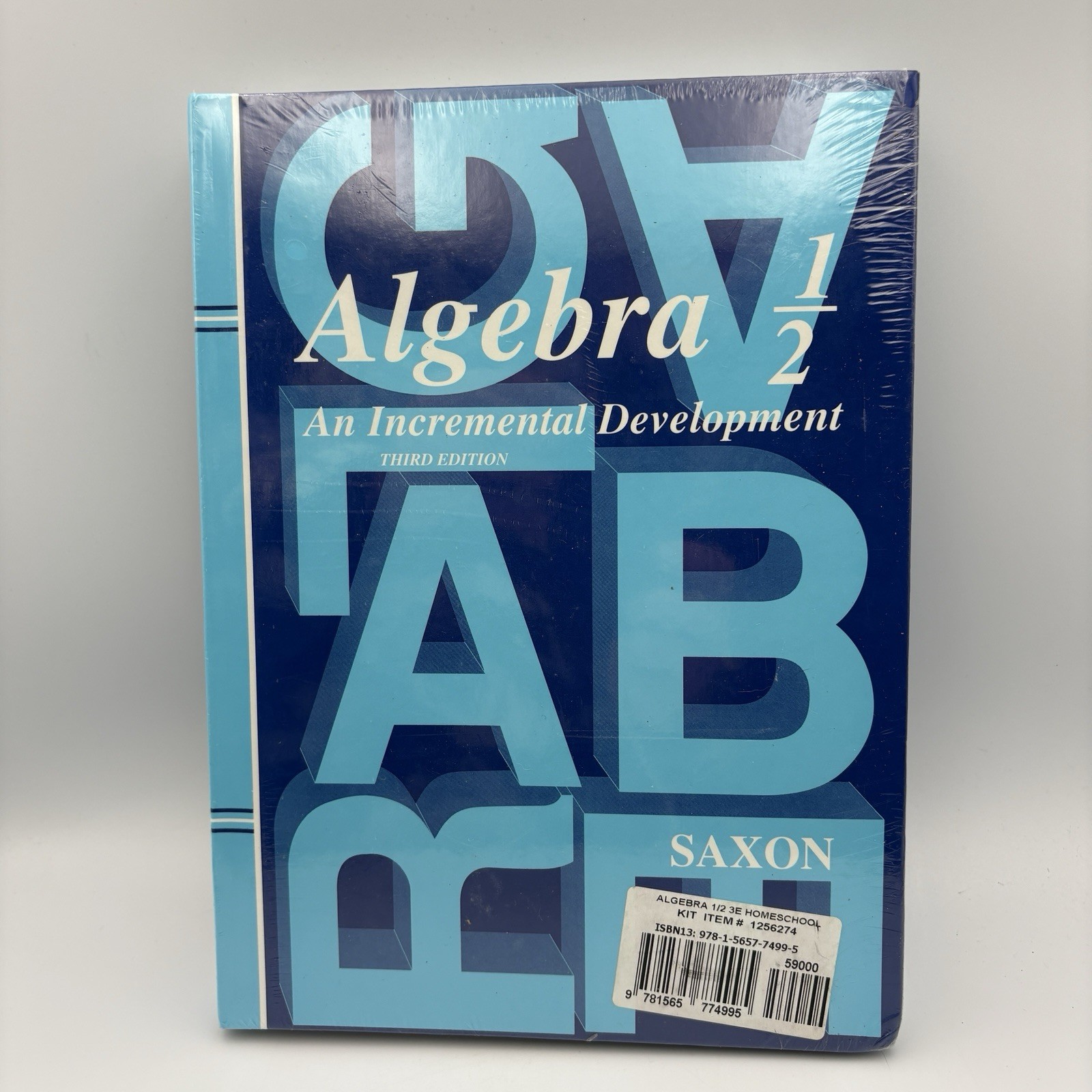 ALGEBRA 1/2 BY JOHN SAXON (HC, 3RD ED)- TEXTBOOK & HOMESCHOOL PACKET-NEW SEALED