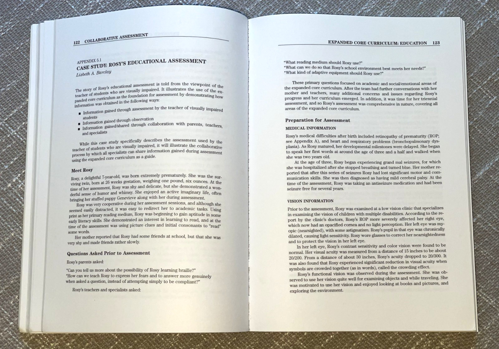 Collaborative Assessment: Working with Students Who Are Blind (Paperback, 2003)