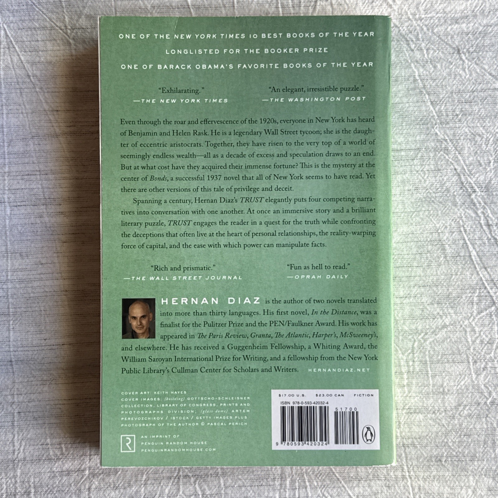 Trust (Pulitzer Prize Winner) by Hernan Diaz (2023, Trade Paperback)