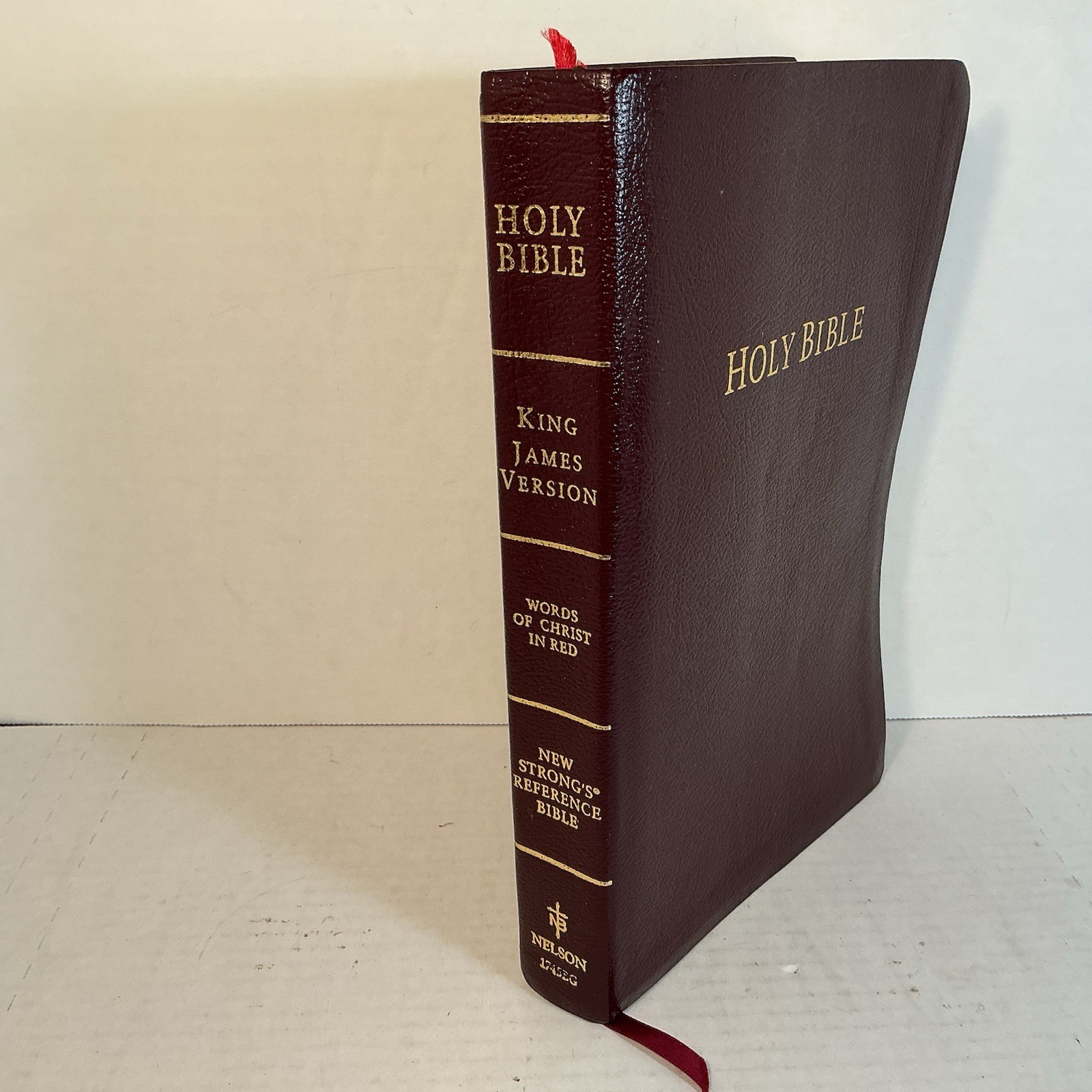 New Strong’s Reference Bible King James Version KJV BONDED LEATHER Nelson 1745EG