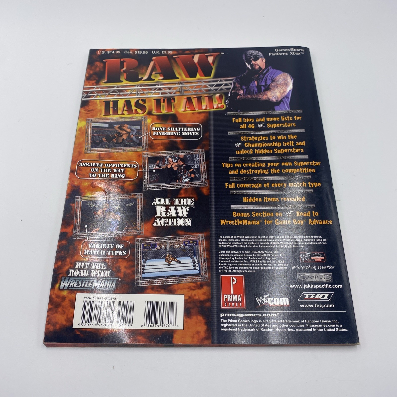 Pre-owned WWF Raw by David Cassady and Prima Staff (2002, Trade Paperback)