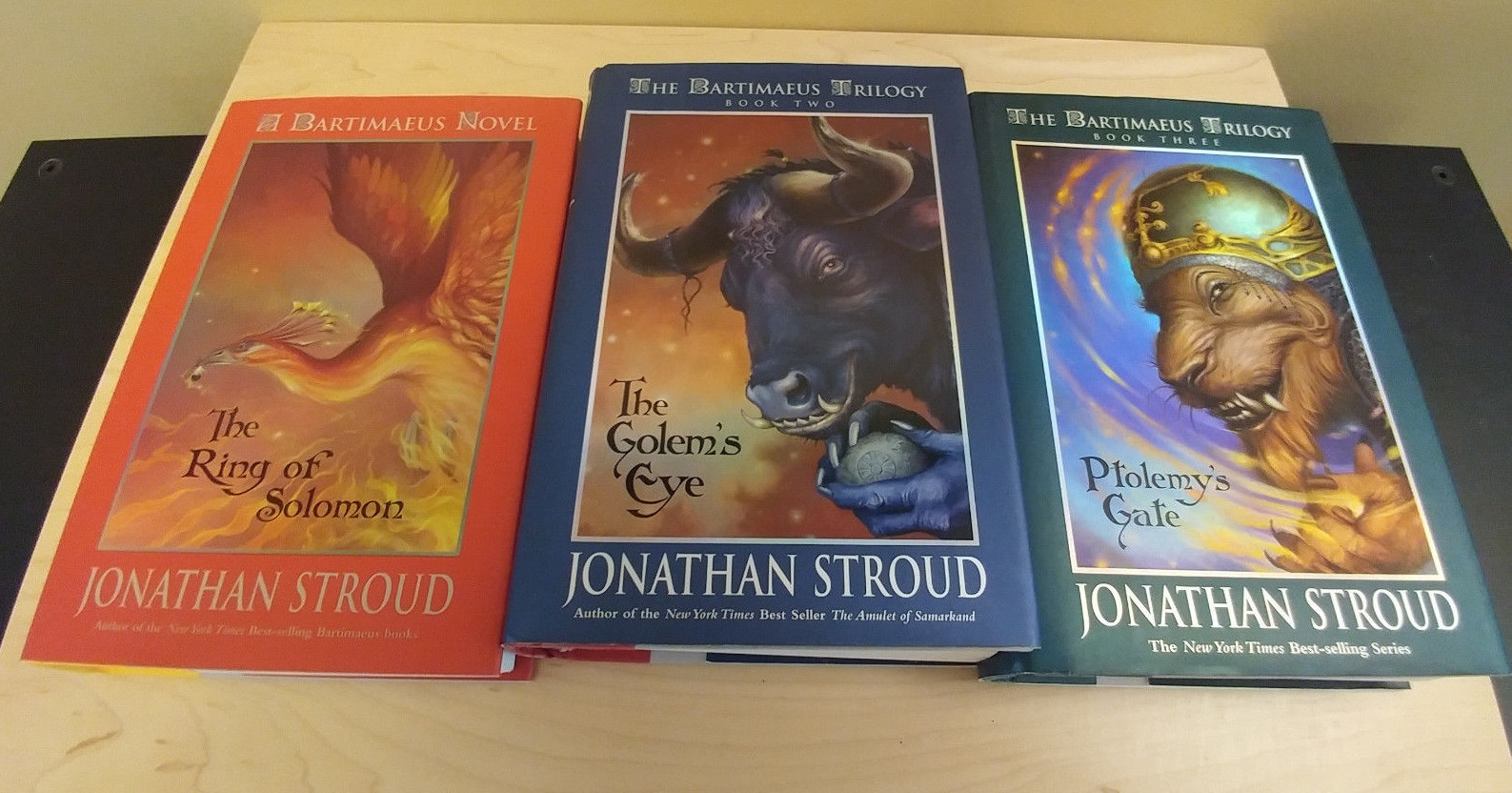 Lot of Three Bartimaeus Trilogy First Edition HC Books Jonathan Stroud