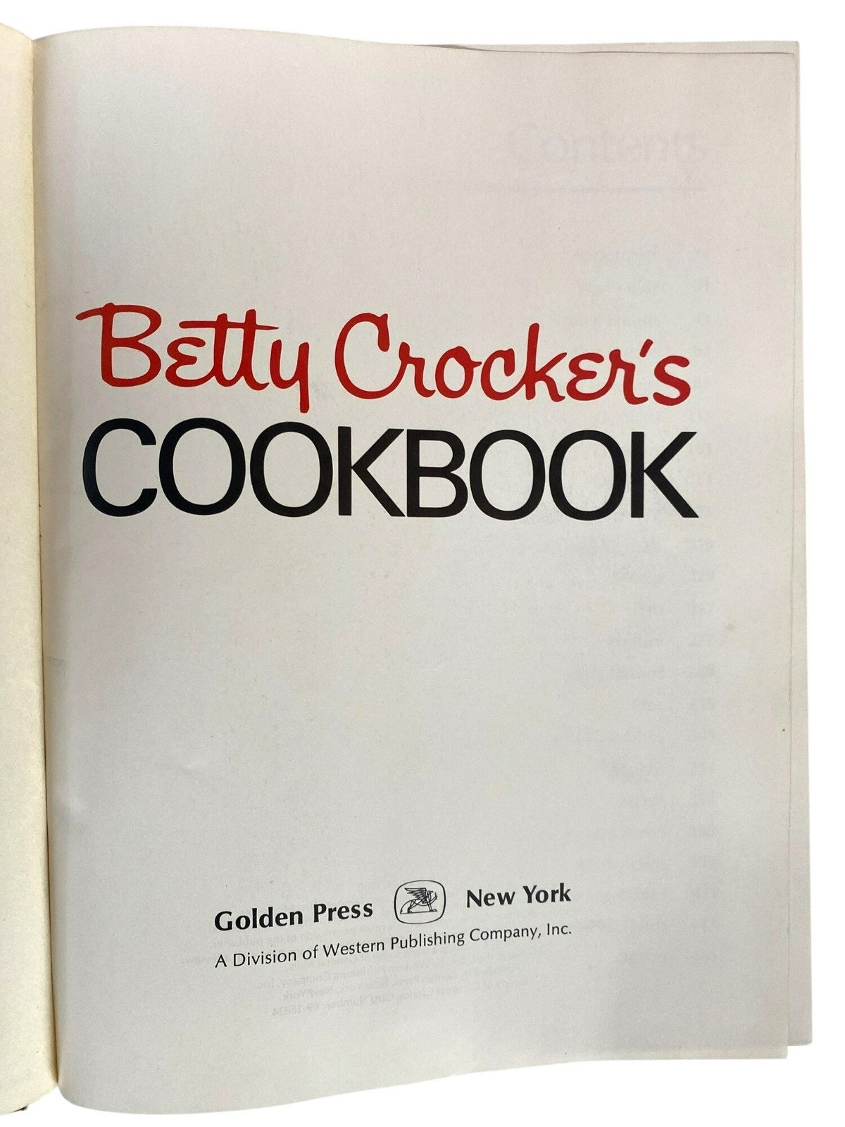 Original 1969 First Edition Printing Betty Crocker Cookbook Pie Cover Vintage
