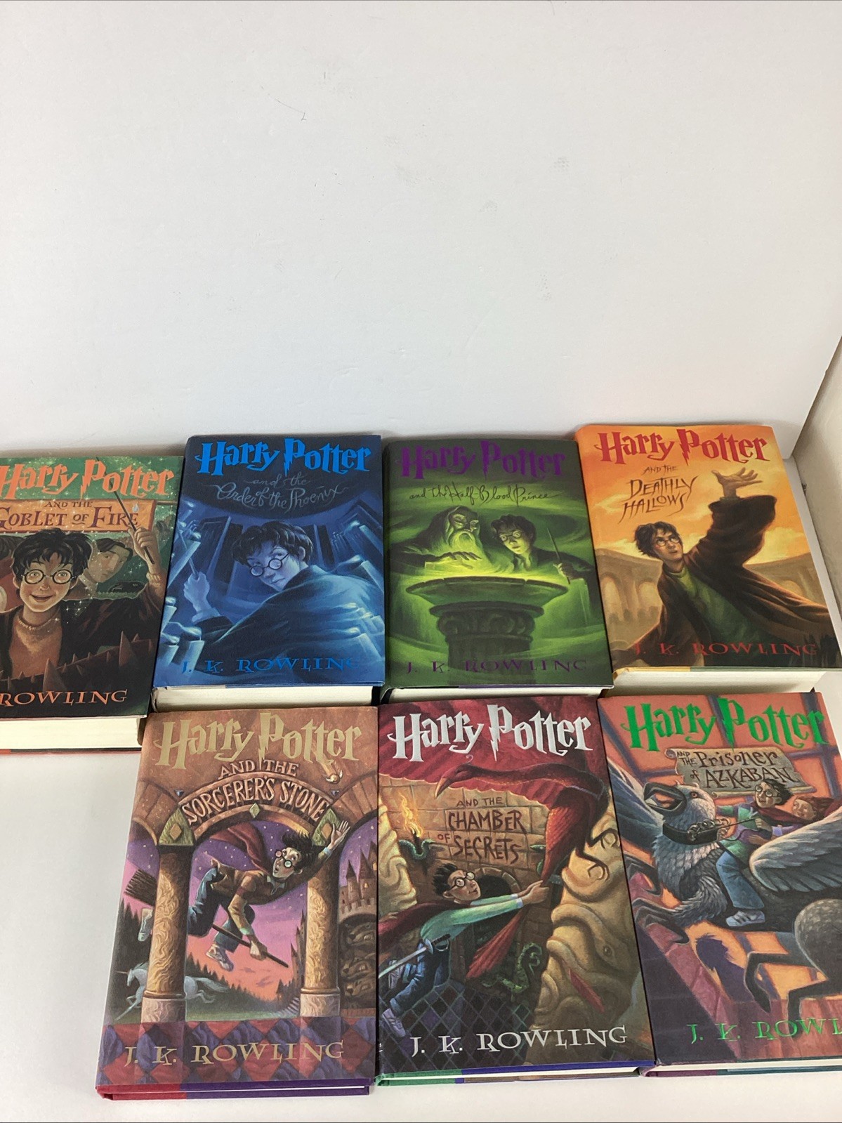 J.K Rowling Harry Potter Hard Cover Books Complete Set 1-7 First Edition