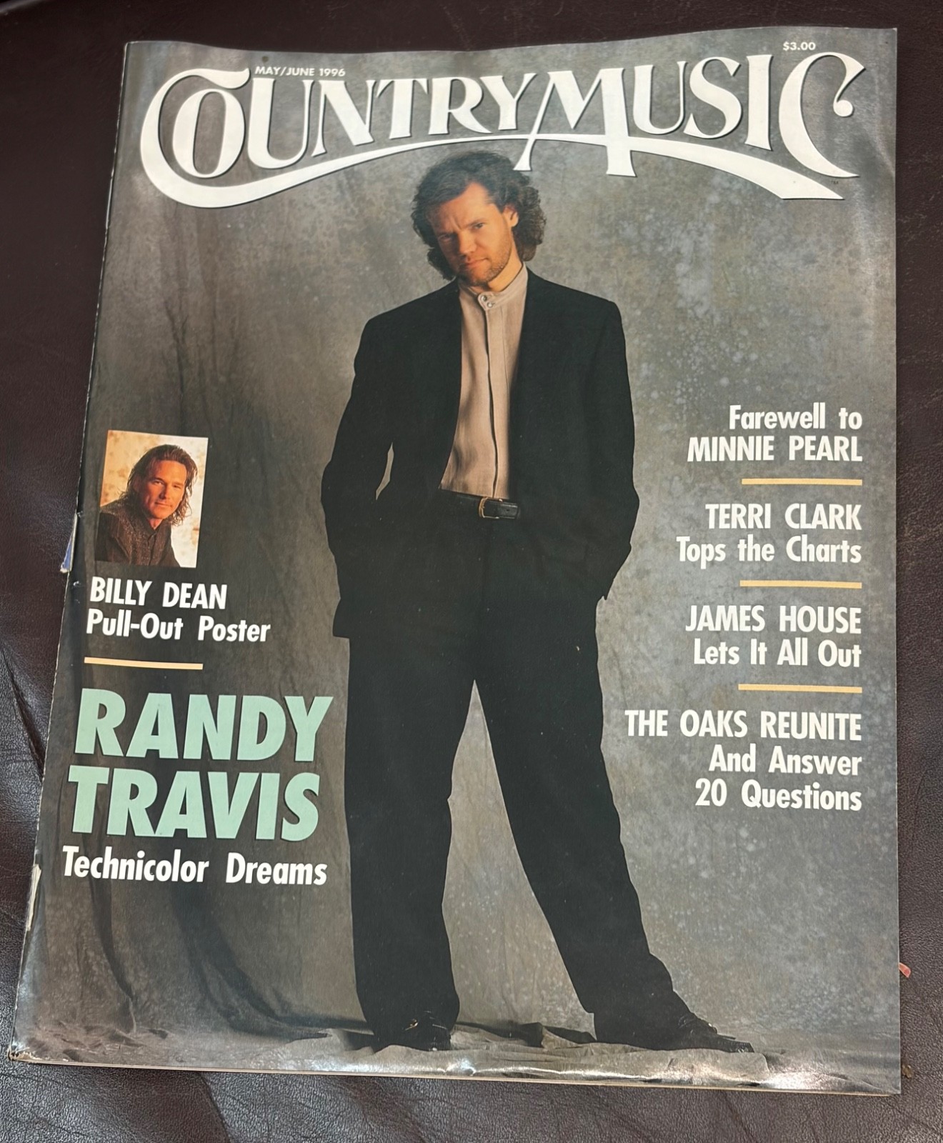 Vintage Country Music Magazine May / June 1996 Randy Travis Cover