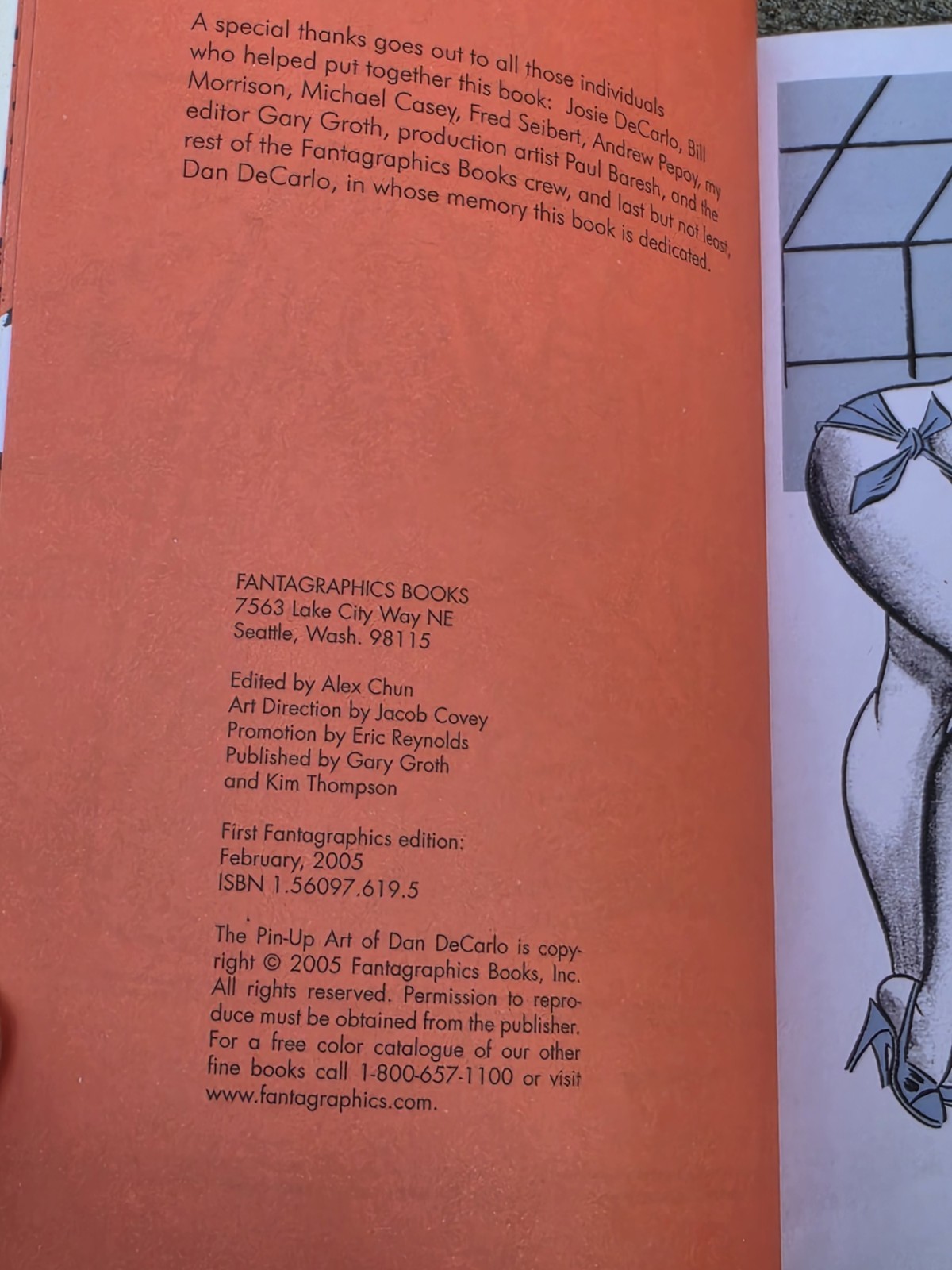 The Pin-Up Art of Dan DeCarlo Alex Chun 2005 Fantagraphics 1st First Edition