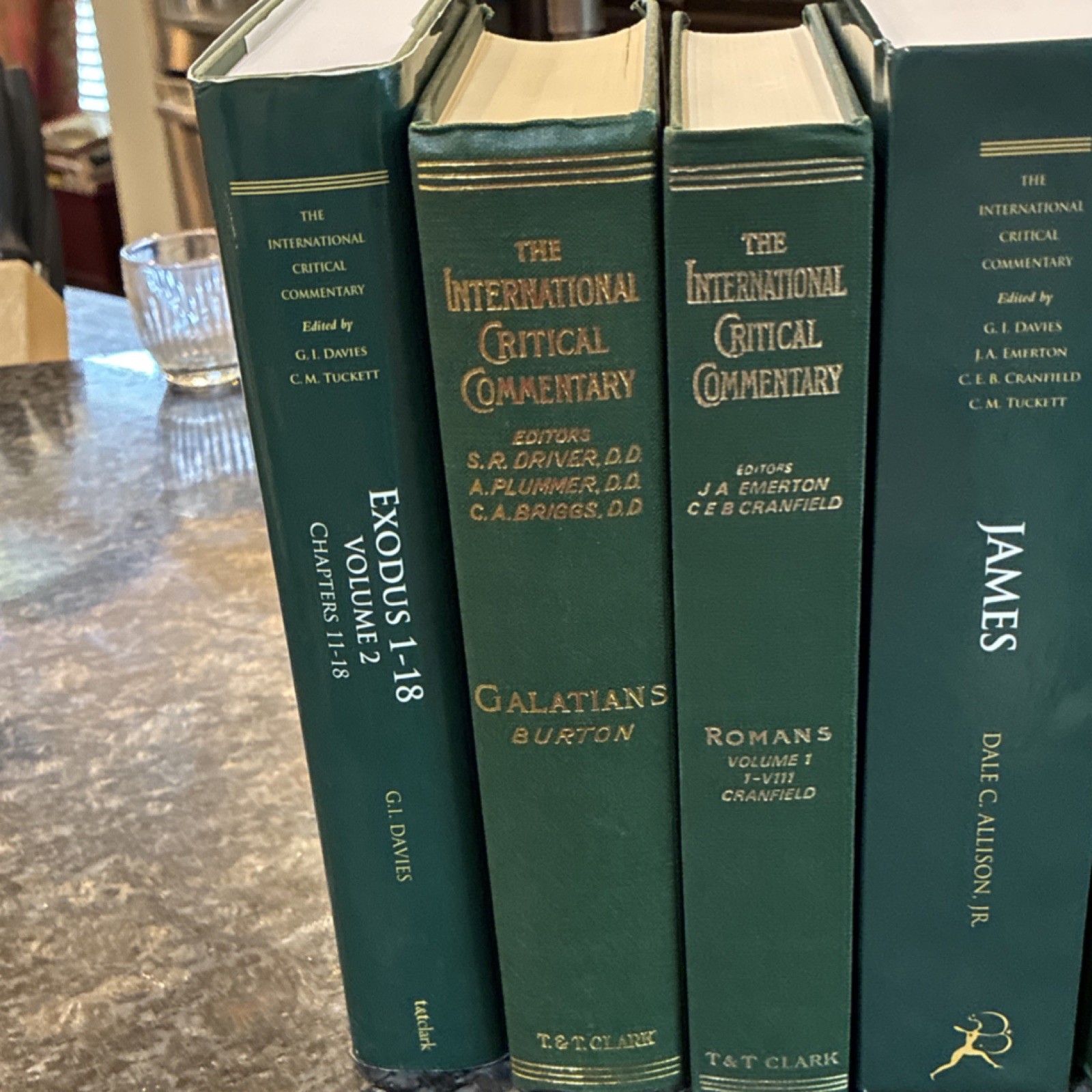Commentary Exodus Galatians Romans James I & 2 Peter John ICC Commentaries Mint