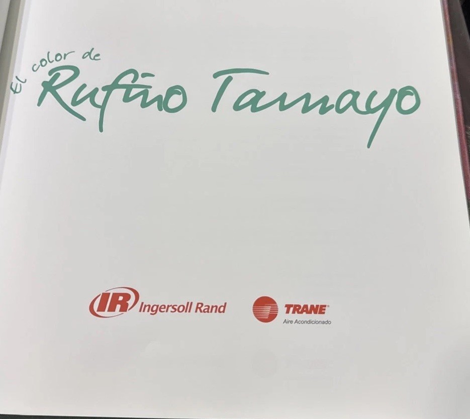 El Color De Rufino Tamayo murals. Text by Abraham Orozco Gonzalez Mexico D.F.