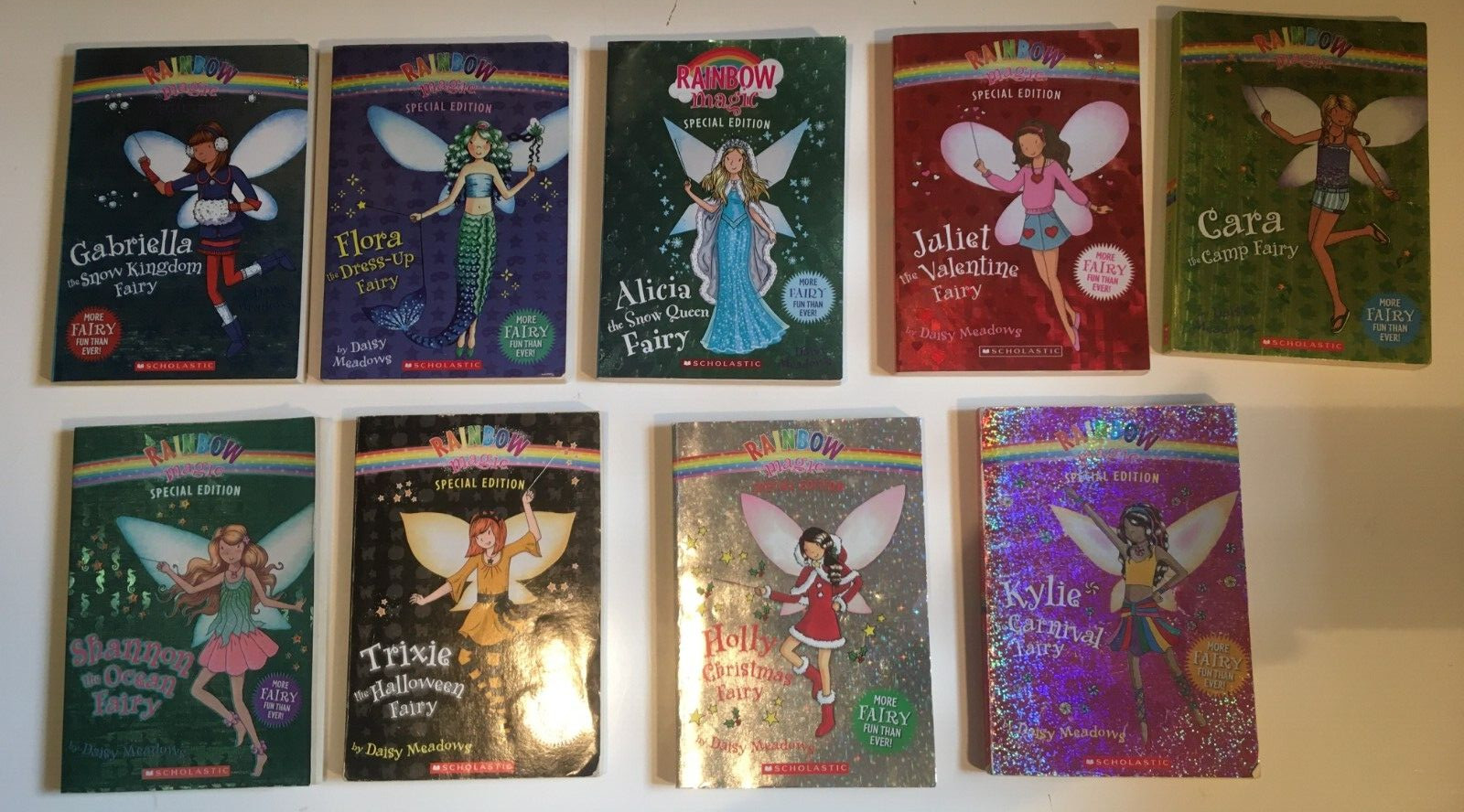 Lot RAINBOW MAGIC all SPECIAL EDITION Kylie DAISY MEADOWS Juliet CARA Lot OF 9