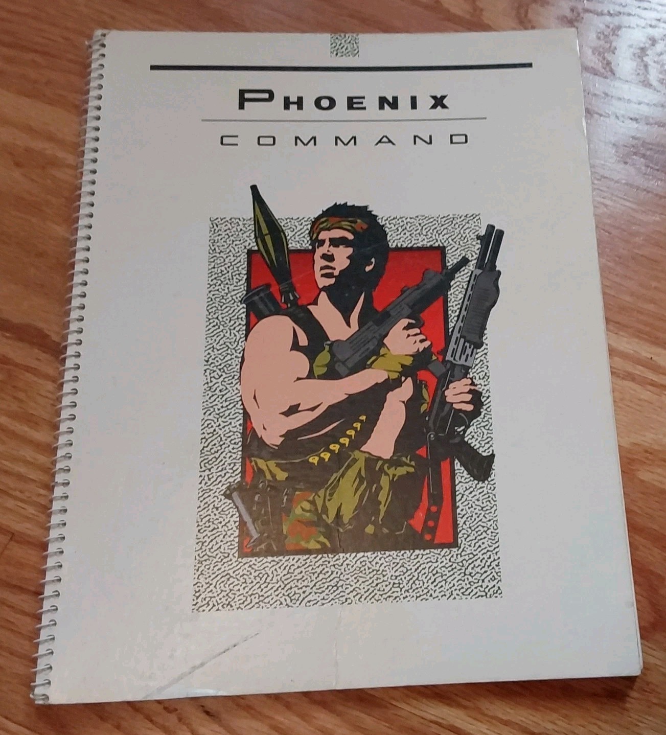 First Print Vintage Phoenix Command shooting game manual Leading Edge Games