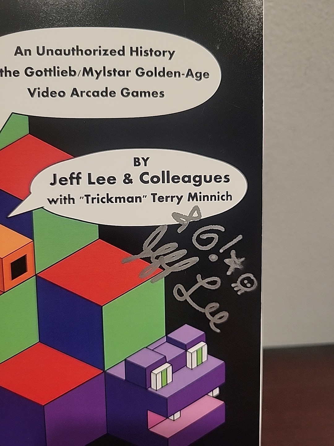 Qbert & Me Book Advanced Readers Edition Autographed By Author Jeff Lee