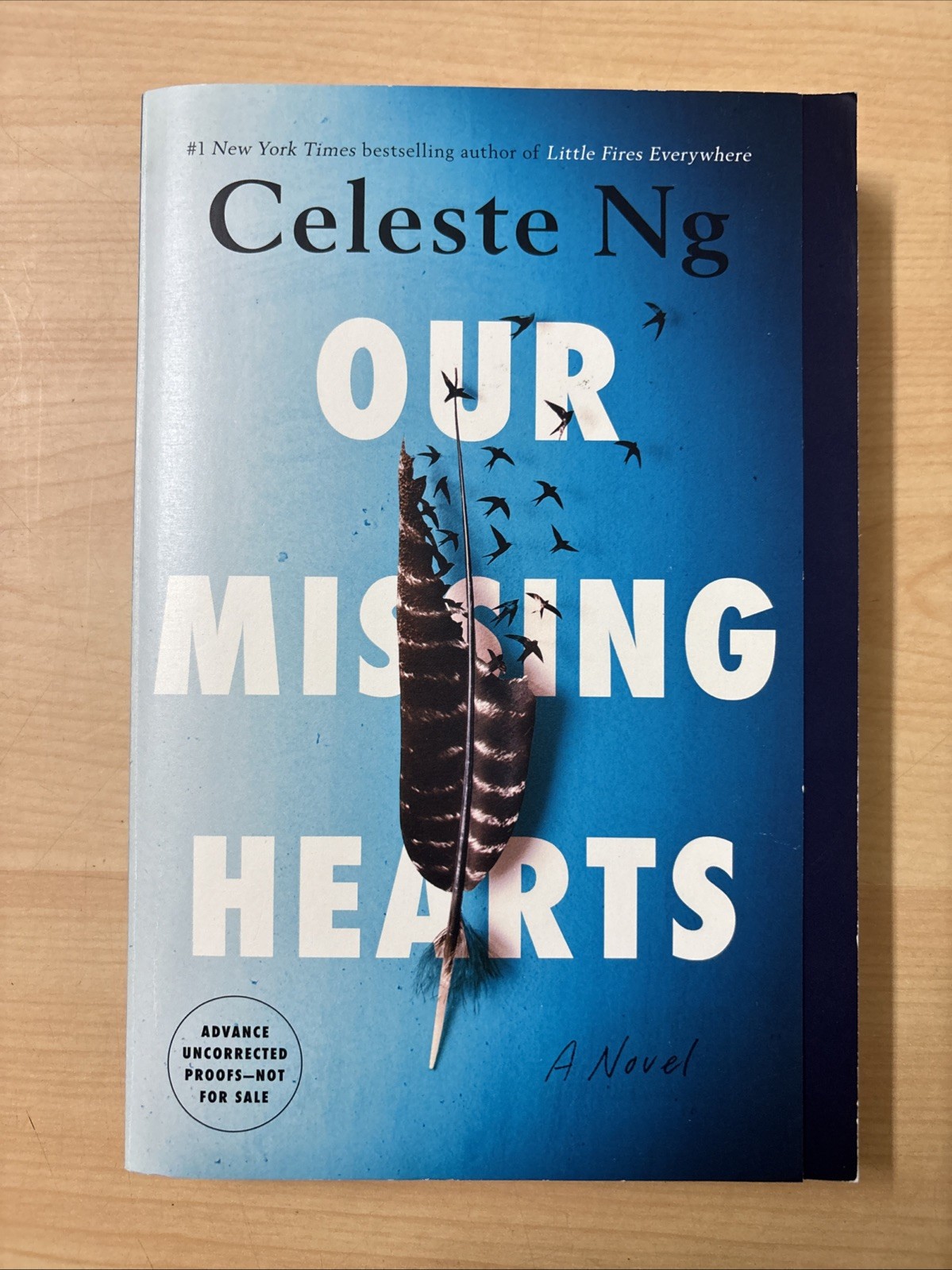 Our Missing Hearts Celeste Ng ARC Advance Reader Copy Uncorrected Proof Galley
