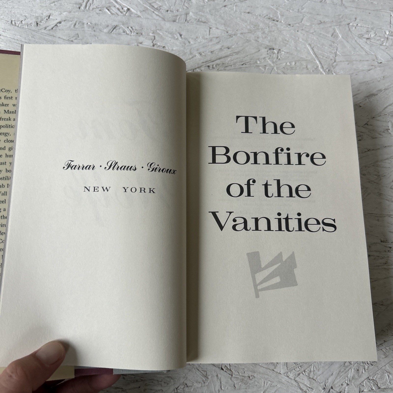 Bonfire of the Vanities by Tom Wolfe (1990, Hardcover) First Edition *NEW*