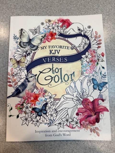 My Favorite KJV verses to Color adult coloring book; 60+ pages; inspiration
