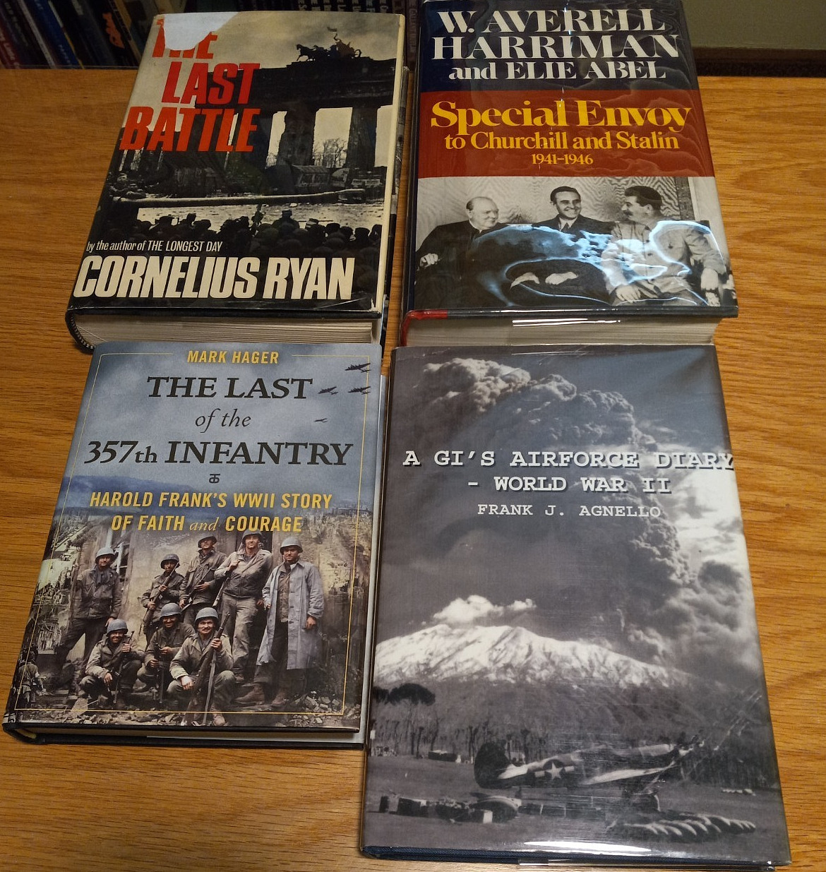 World War II signed first edition lot w/ Cornelius Ryan and W. Averell Harriman!