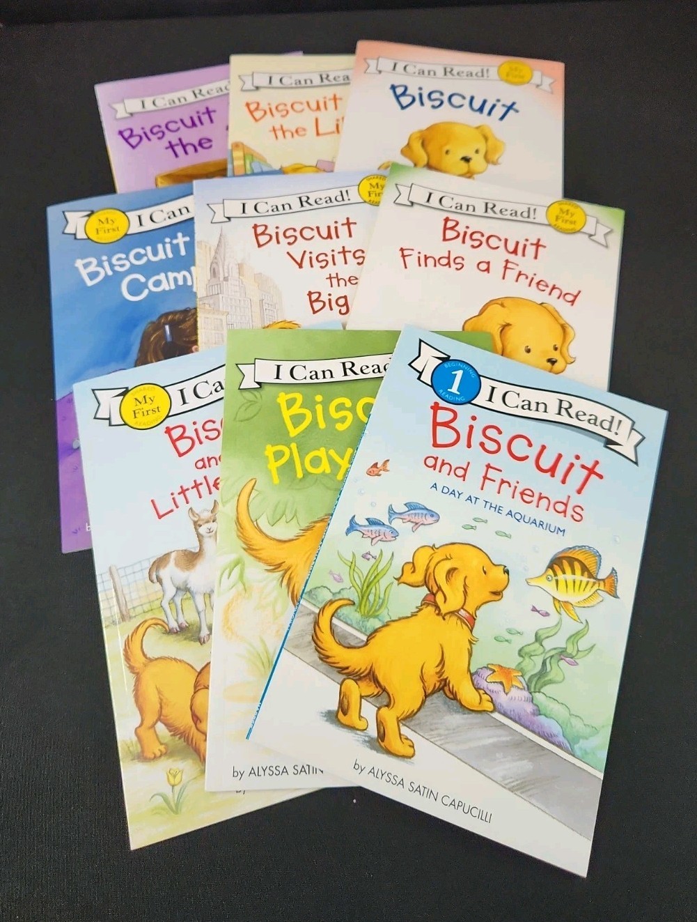9 Biscuit I Can Read Paperpack Books Alyssa Satin Capucilli Great Condition!