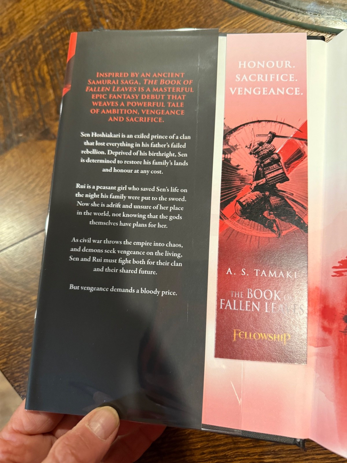 The Book of Fallen Leaves A. S. Tamaki Goldsboro Exclusive Signed #956/2000