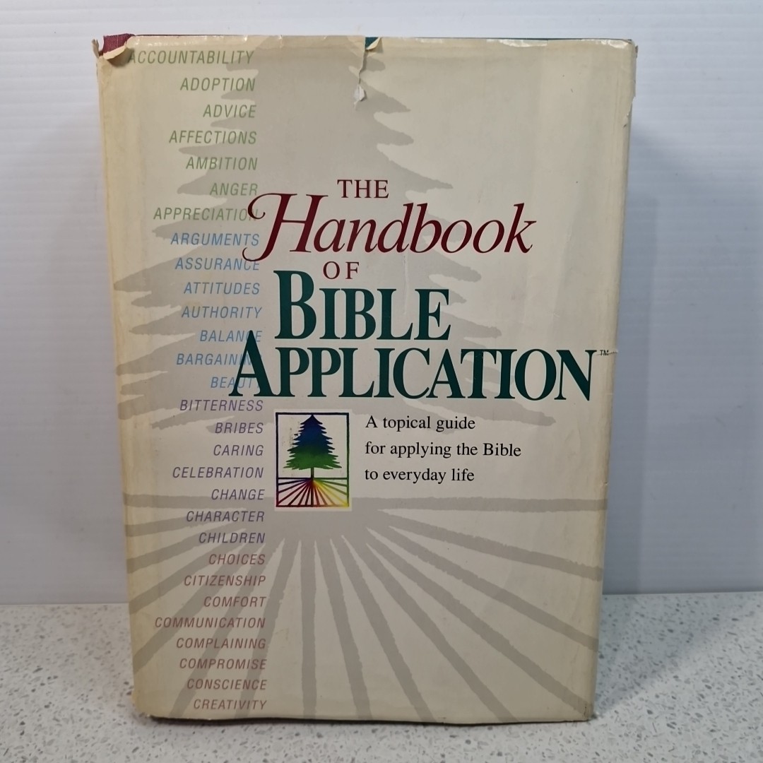 The Handbook of Bible Application by Neil S. Wilson Vintage Hardcover Religion