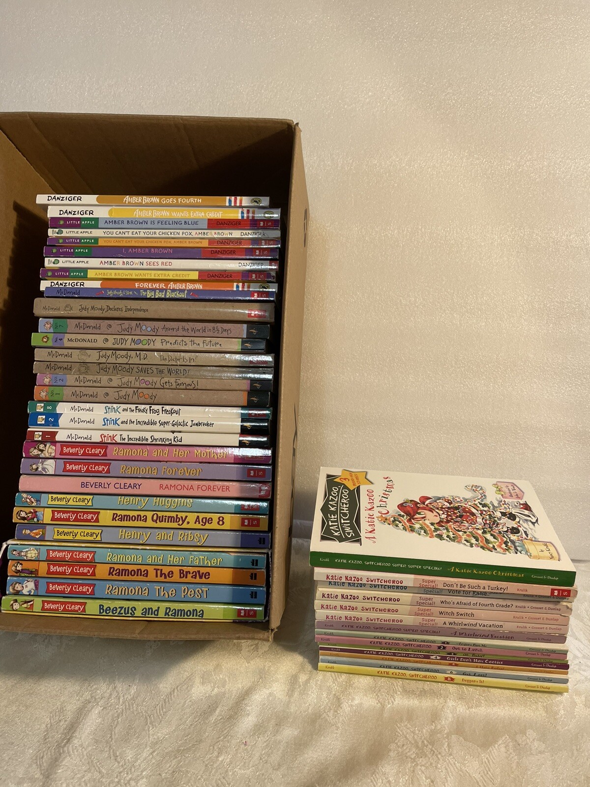 Lot 44 Girls Interest Chapter Books Ramona Judy Moody Amber Brown Katie Stink