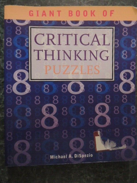 Giant Book of Critical Thinking Puzzles by DiSpezio, 382 pages, nearly new