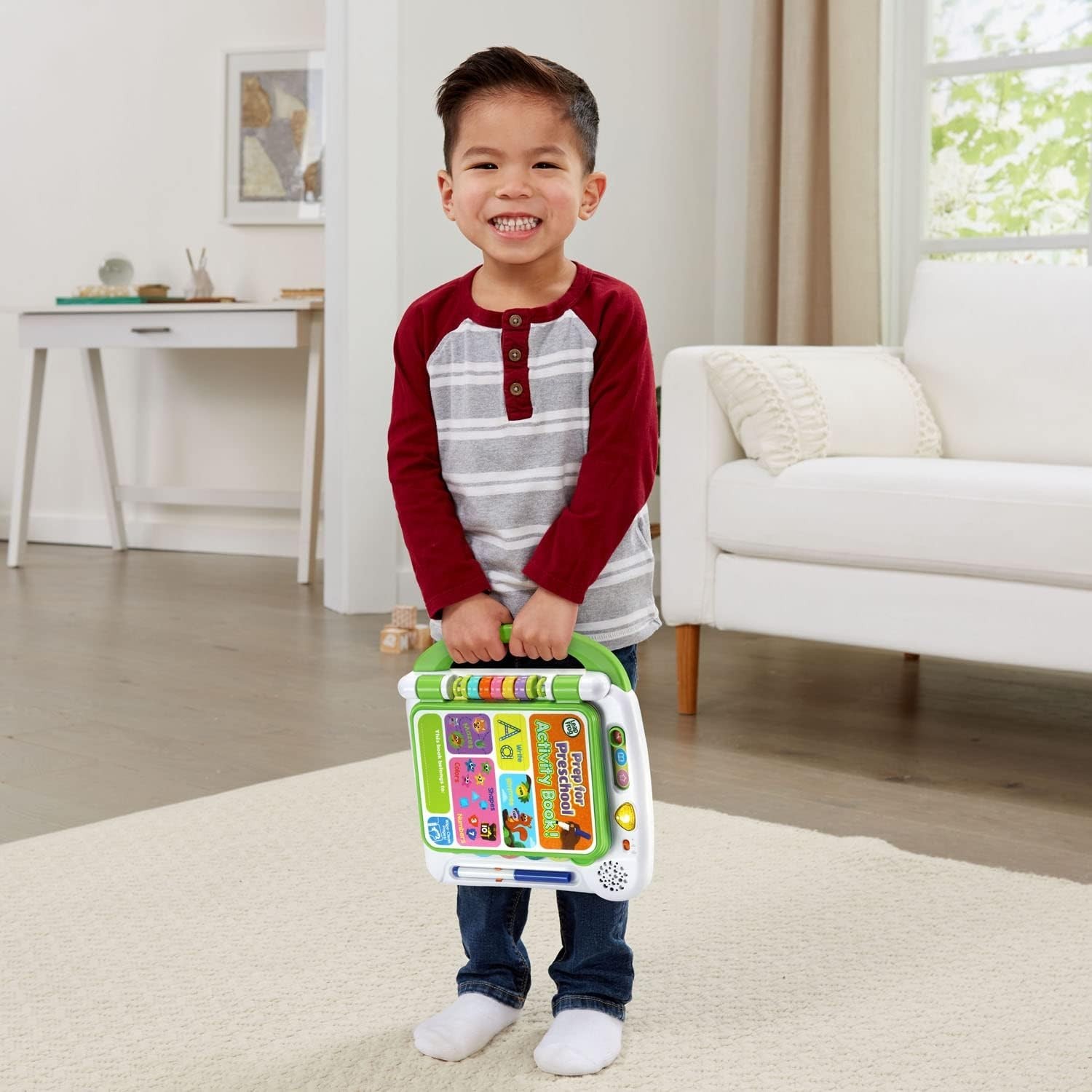 Prep for Preschool 12-Page Interactive Book with Activities for Ages 3 and Up