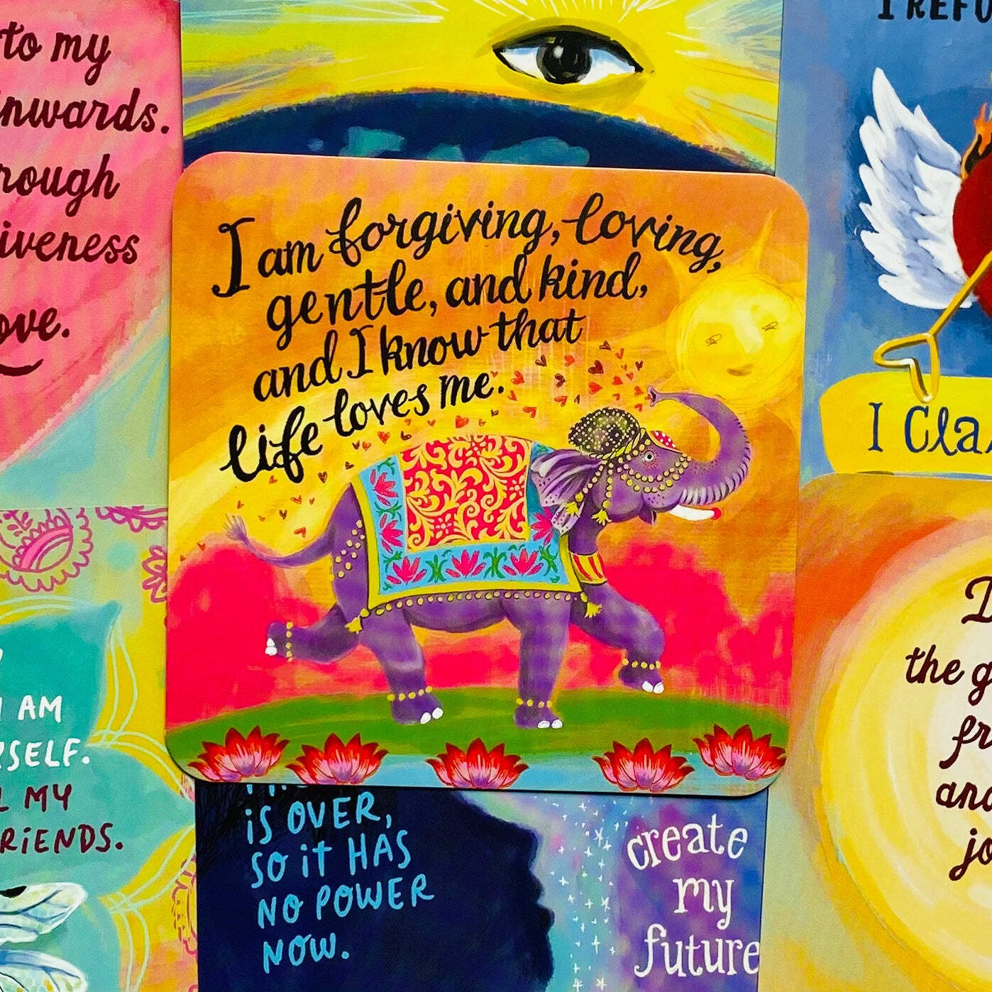 Louise Hay’S Affirmations For Forgiveness Inspirational Tarot Cards Deck With Ba