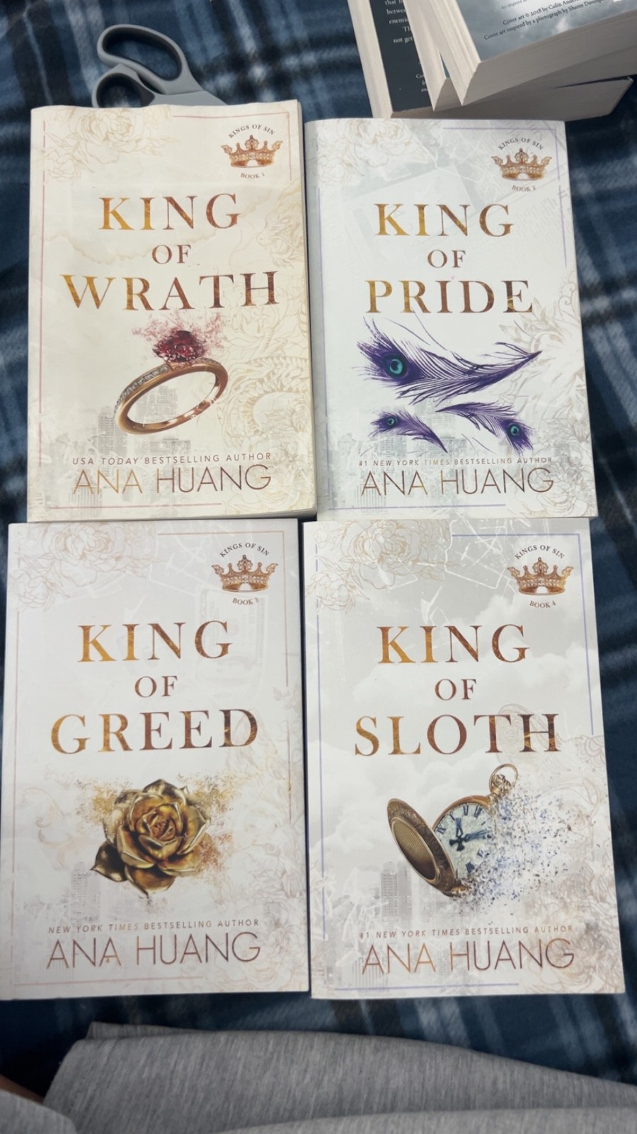 King of wrath, king of greed , king of sloth book series complete set